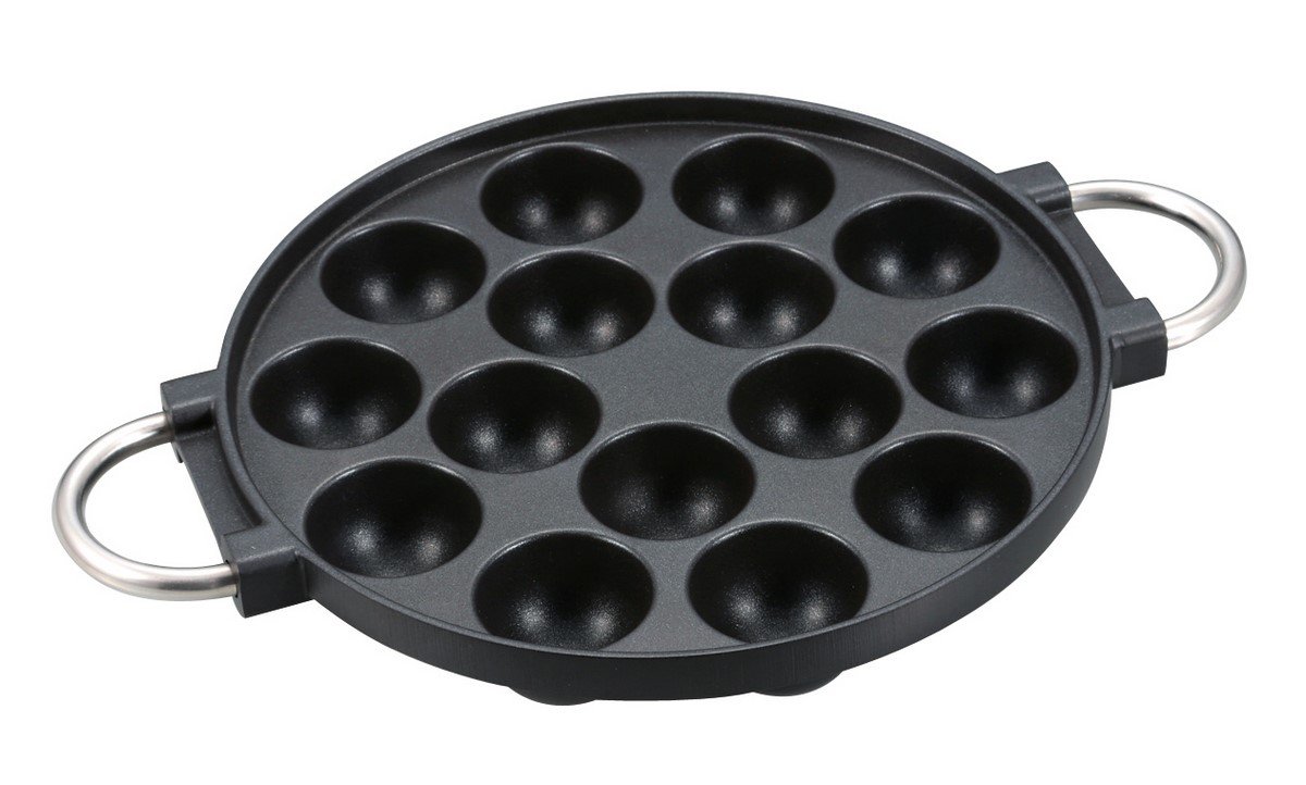 【送料無料】キャプテンスタッグ キャスト アルミ たこ焼き器