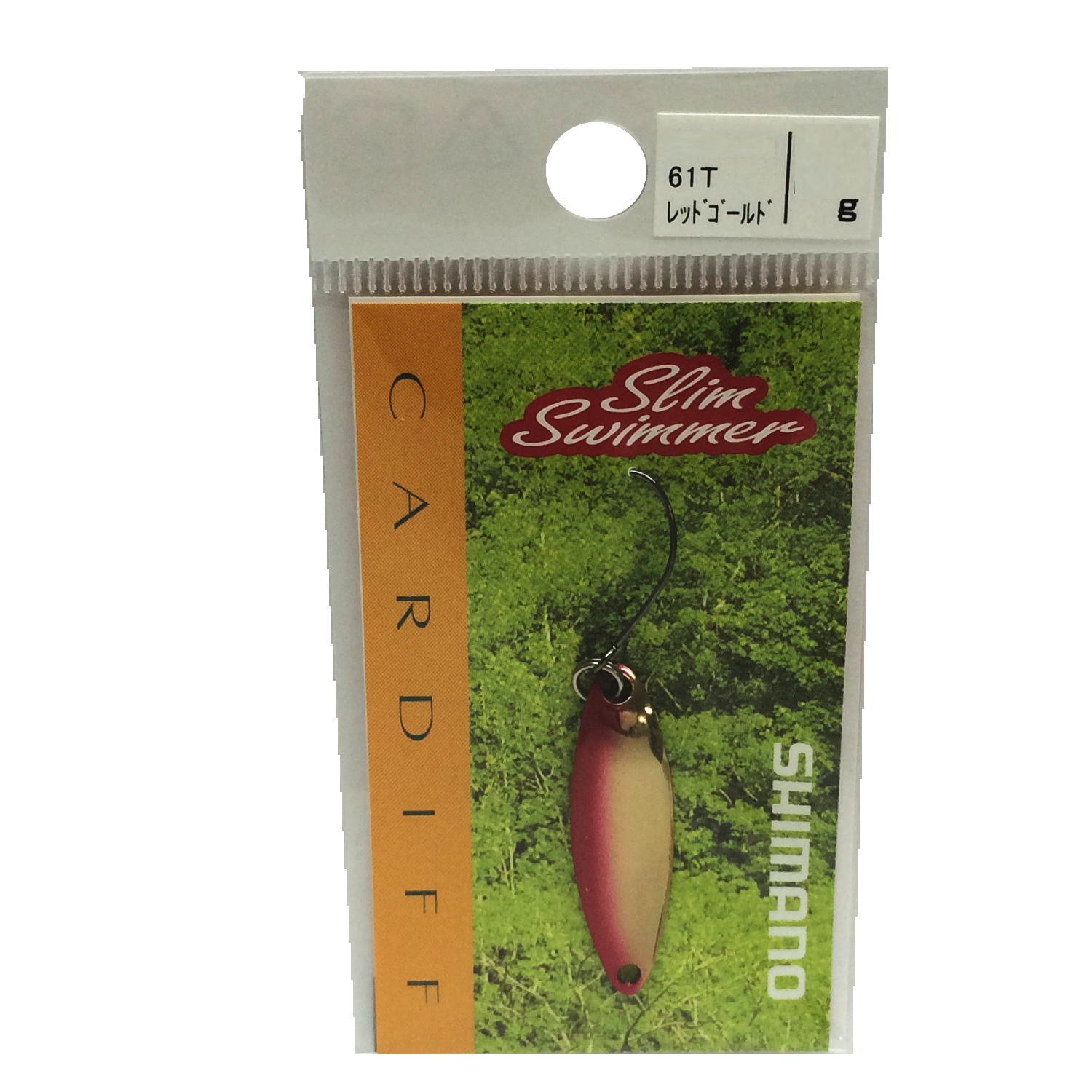 【送料無料】シマノ(SHIMANO) スプーン カーディフ スリムスイマー 1.5g レッドゴールド 61T TR-0018 ルアー