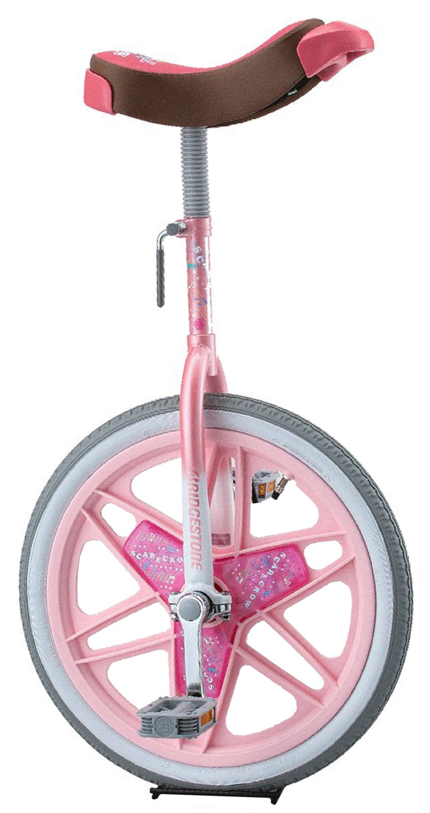 【送料無料】ブリヂストン(BRIDGESTONE) スケアクロウ 一輪車 小学生 子供 ピンク 18インチ スタンド付..
