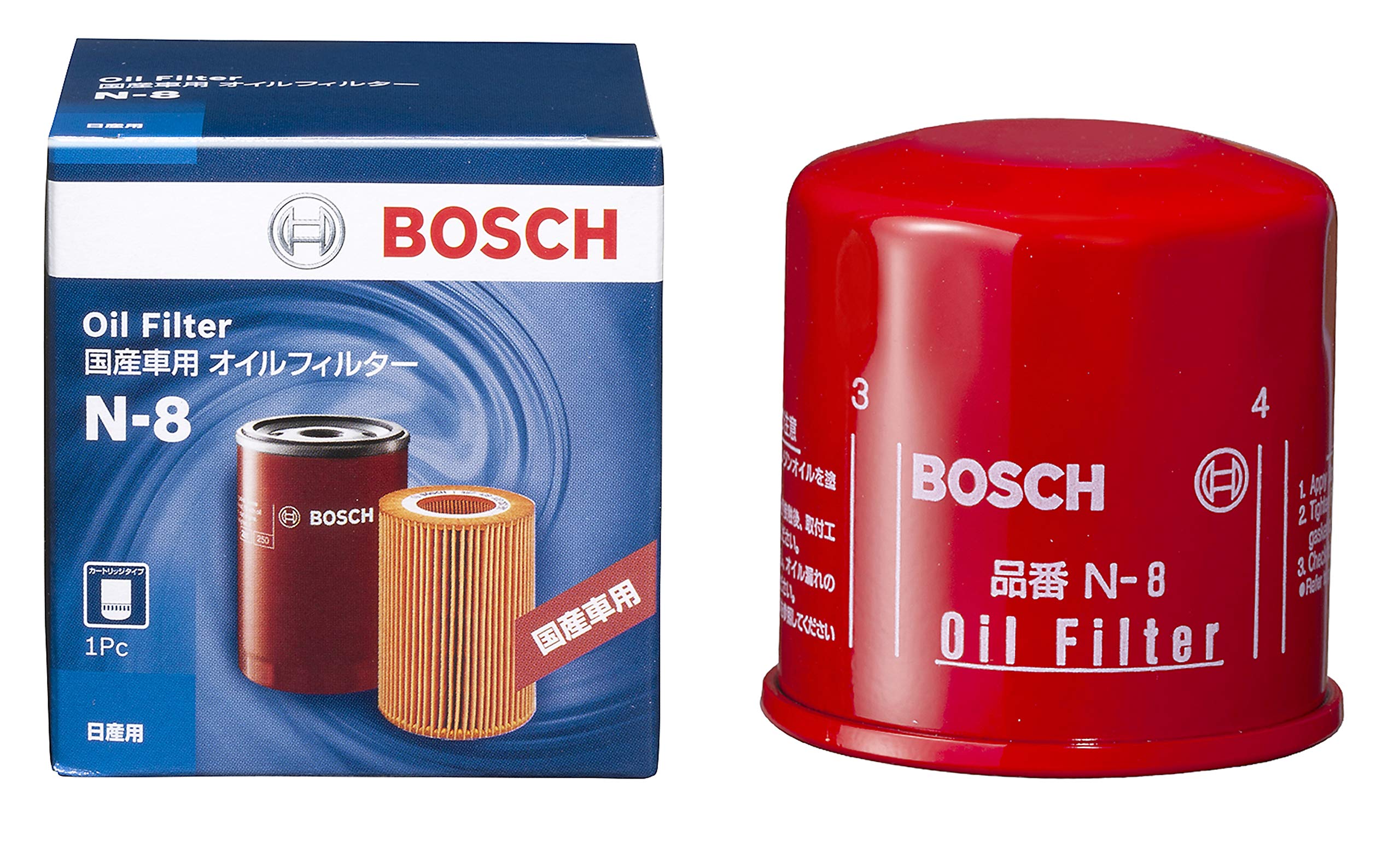 【送料無料】BOSCH(ボッシュ) 国産車用 オイルフィルター 日産 三菱 等 N-8