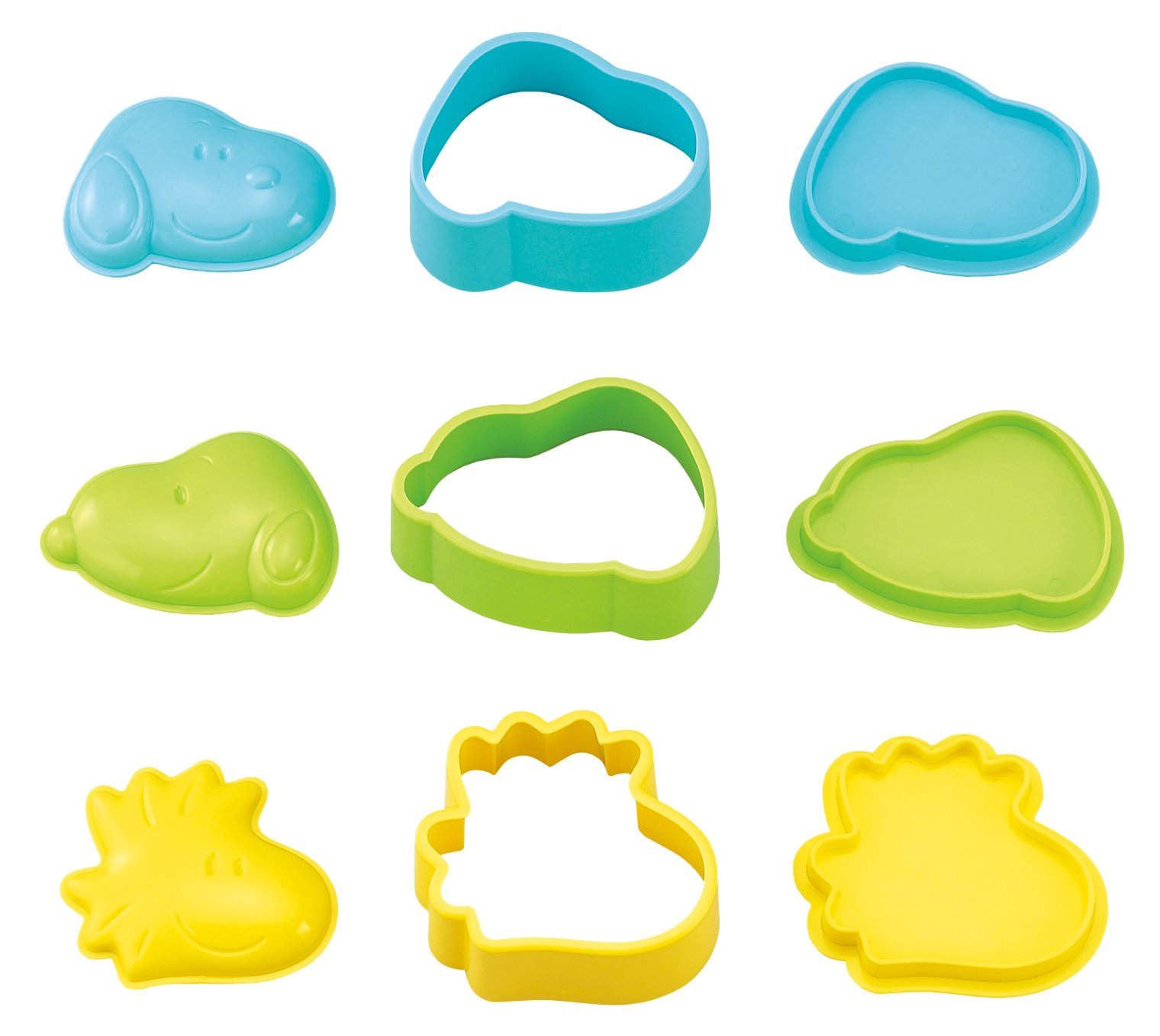 【送料無料】OSK(オーエスケー) 抜き型 スヌーピー&ウッドストック おにぎり押し型 3個セット 日本製 弁当箱 ランチボックス用 おしゃれ かわいい 調理器...