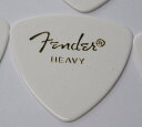 【送料無料】Fender ピック×10枚 トライアングル HEAVY-WHT