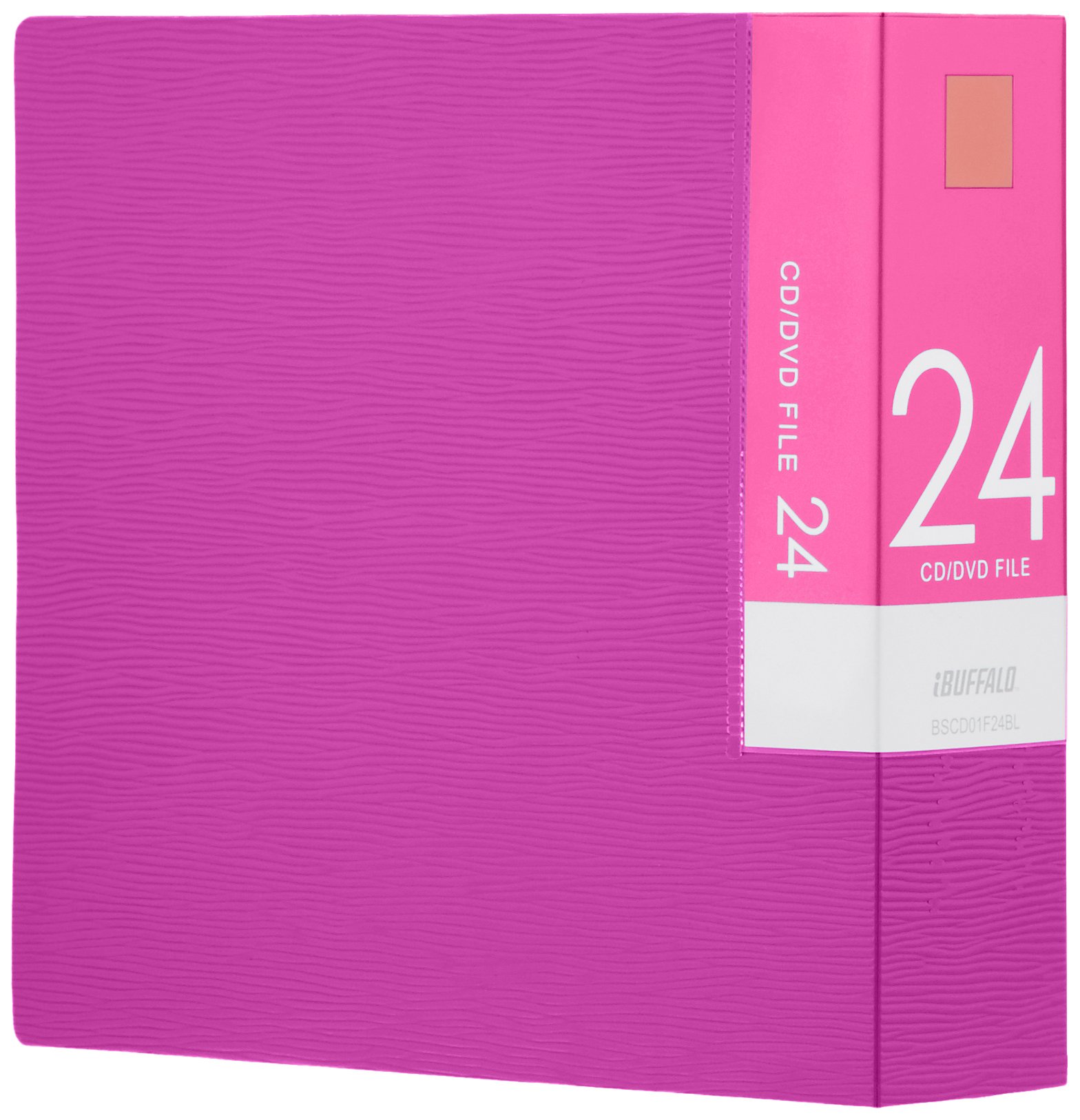 【送料無料】バッファロー BUFFALO CD&DVDファイルケース ブックタイプ 24枚収納 ピンク BSCD01F24PK