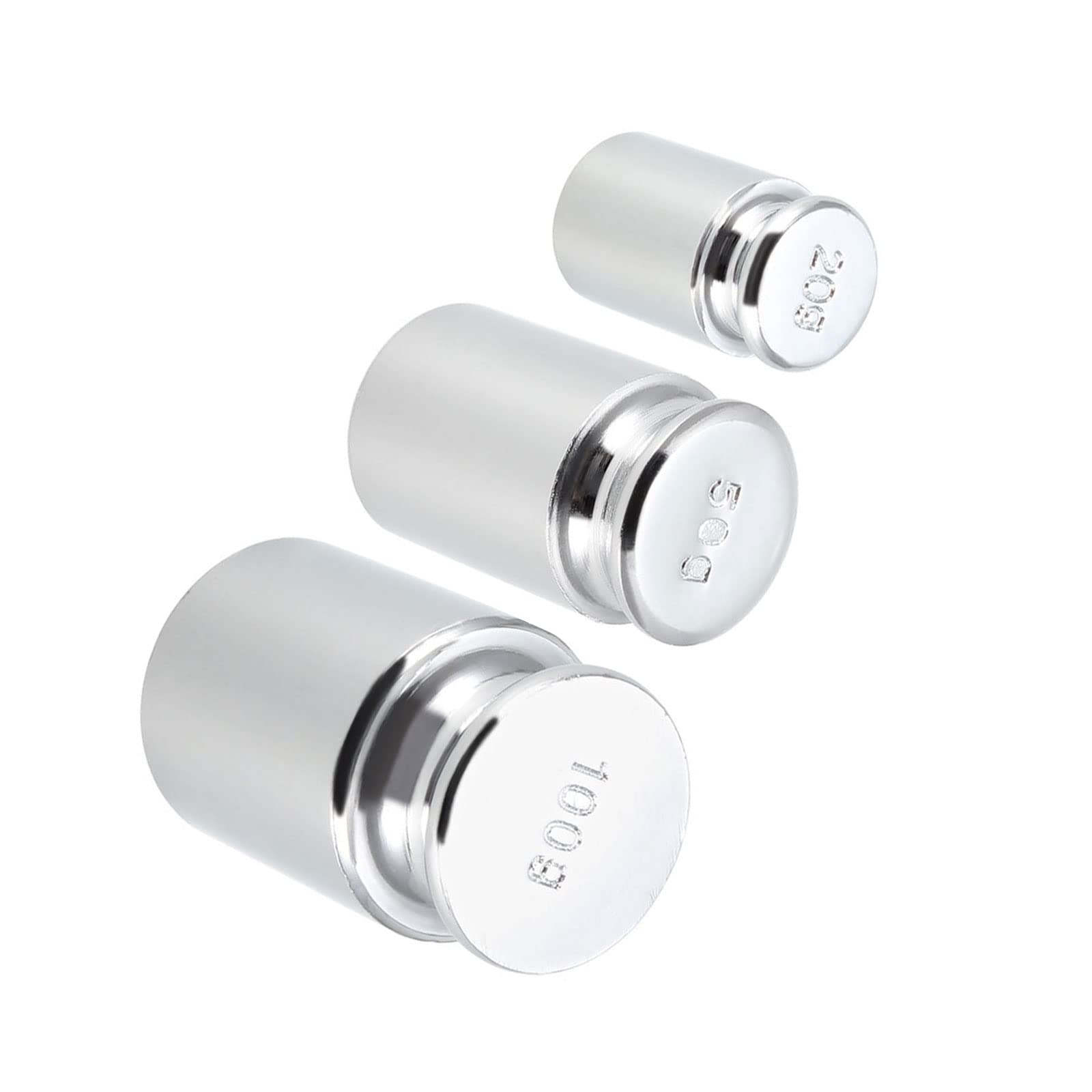 【送料無料】Kozelo スケール校正分銅セット 20g 50g 100g x M1精度 クロムメッキスチール グラム重量 ..