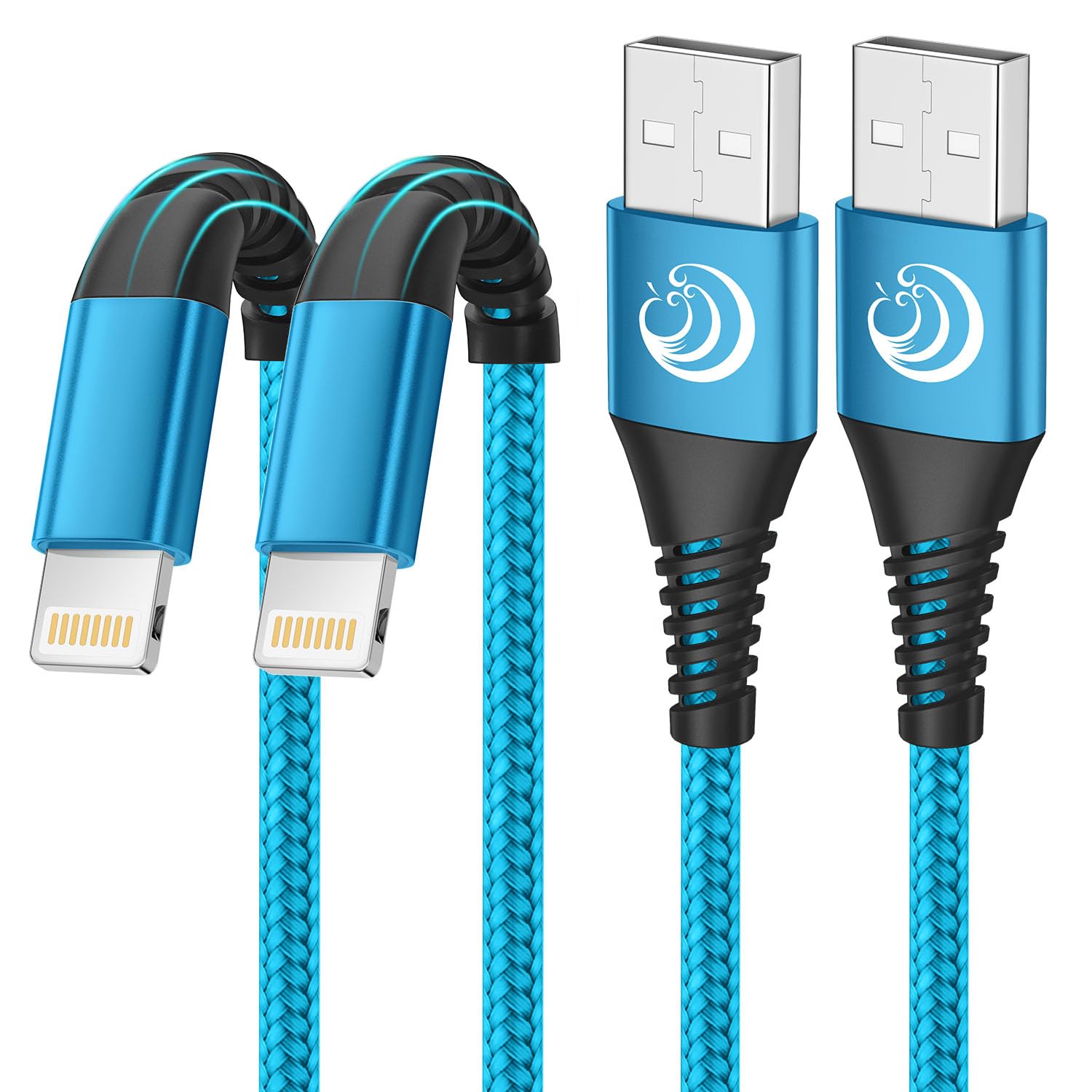 【送料無料】Aioneus iPhone 充電ケーブル 1.8m ライトニングケーブル 2本セット Lightning ケーブル iPhone 充電器 コード アイフォン充電ケーブル アイホン充電ケーブル iPhone 14 13 12 XR XS Pro Max iPhone 8 7 6 plus SE ブルー