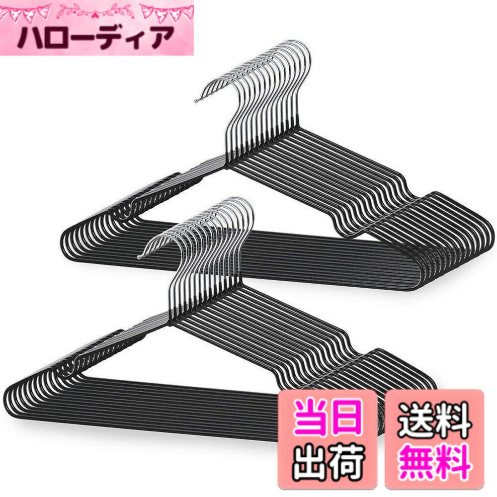 商品情報商品の説明主な仕様 【高品質】素材：スチール+PVC加工　サイズ：40cmx20cmx0.3cm　1本/約40g 耐荷重4kg。ハンガーの本体は、高品質のPVC材料とスチールを採用しています。品質の上に、手触りがよく、使用感がアップします。【丈夫】薄型タイプですが、耐荷重の能力が抜群！冬の重い服を掛けても変形しません。クロゼットの中に使用したら、木製ハンガーや、プラスチックハンガーなどより、50％の空間を節約できます。室内でも、外でも、使い勝手が良いです。【すべらない】PVC材料が滑り止めの効果がよくて、どんな衣類を掛けても落ちる心配がありません。コート、洋服、キャミソール、スカート、タオル、またズボンにも対応できます。安心に使えるハンガーです。【デザイン】人間工学に基づいて、型崩れにくい曲線を設計しました。そして凹み部分のデザインは、ハンガーの便利さを増やしました。お客様により良い使用感を提供させていただきます。【期間】AUVハンガーが、12ヶ月の特有の期間があります。ハンガーが万全の検査を実施しておりますが、運送中の落下、硬い物を衝突で、壊れる可能性があります。もし商品が不具合点がございましたら、いつでもお気軽に連絡ください。
