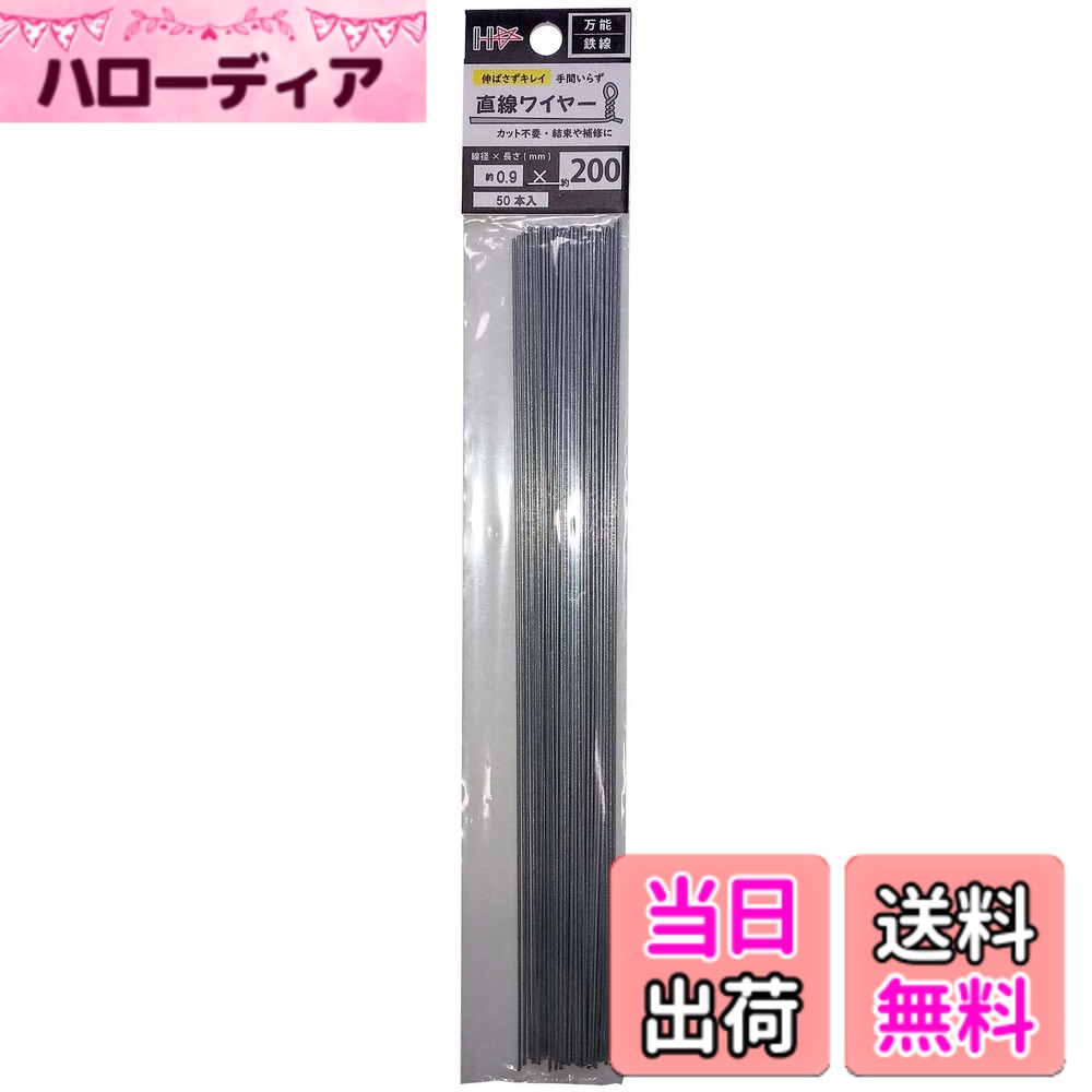 【送料無料】ダイドーハント (DAIDOHANT) 直線ワイヤー 亜鉛メッキ0.9mm200mm(50本) 10155382