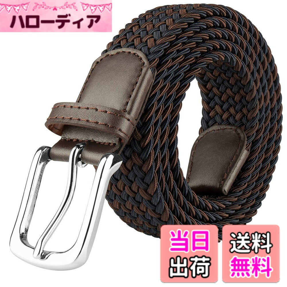 【送料無料】[JUKMO] ゴルフ ベルト メンズ カジュアル 弾性編みベルト メッシュベルト ストレッチ ギ..