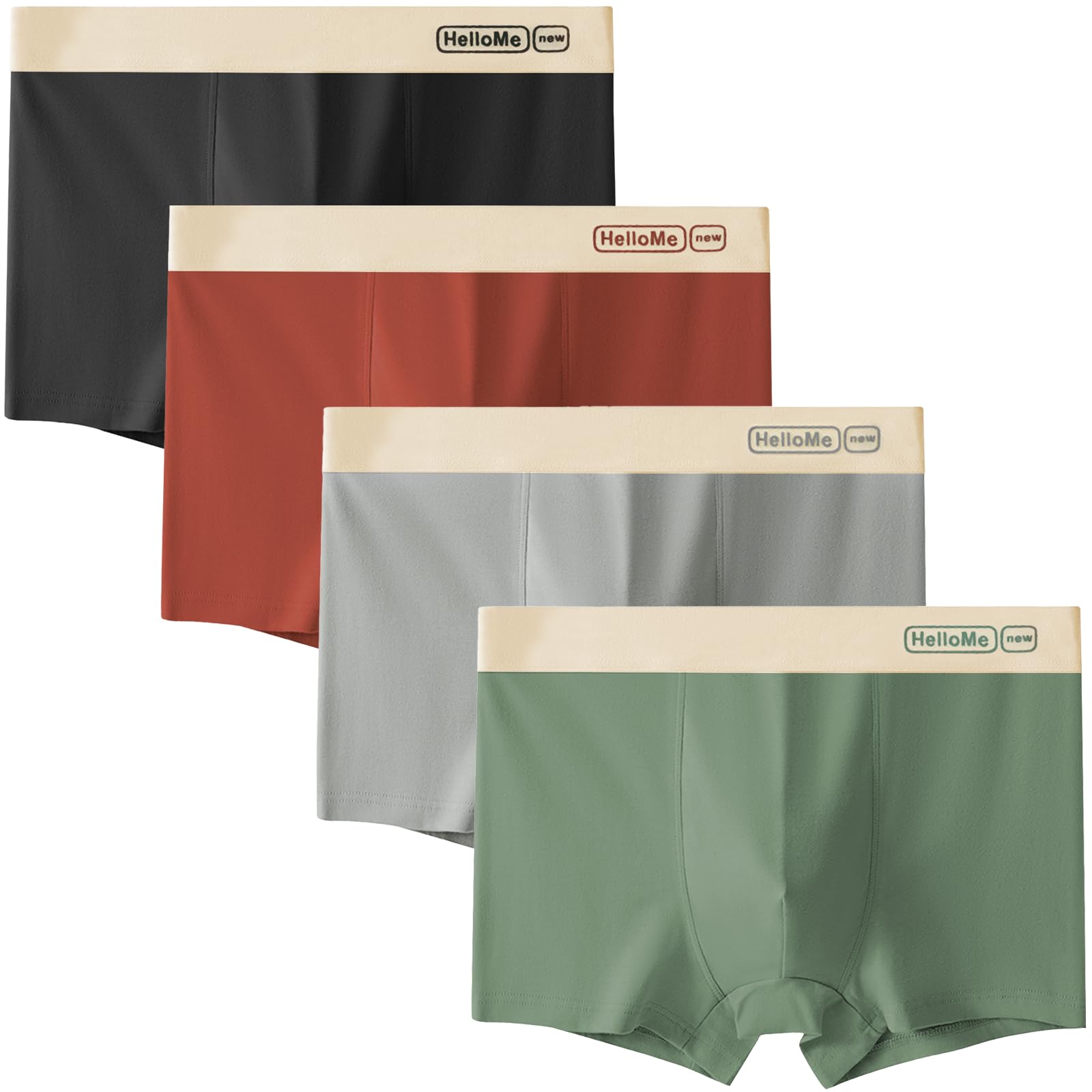 【送料無料】[Kaiyas] ボクサーパンツ メンズ パンツ 下着 前閉じ 4枚組 XS-XL 35-100kg 大きいサイズ ..