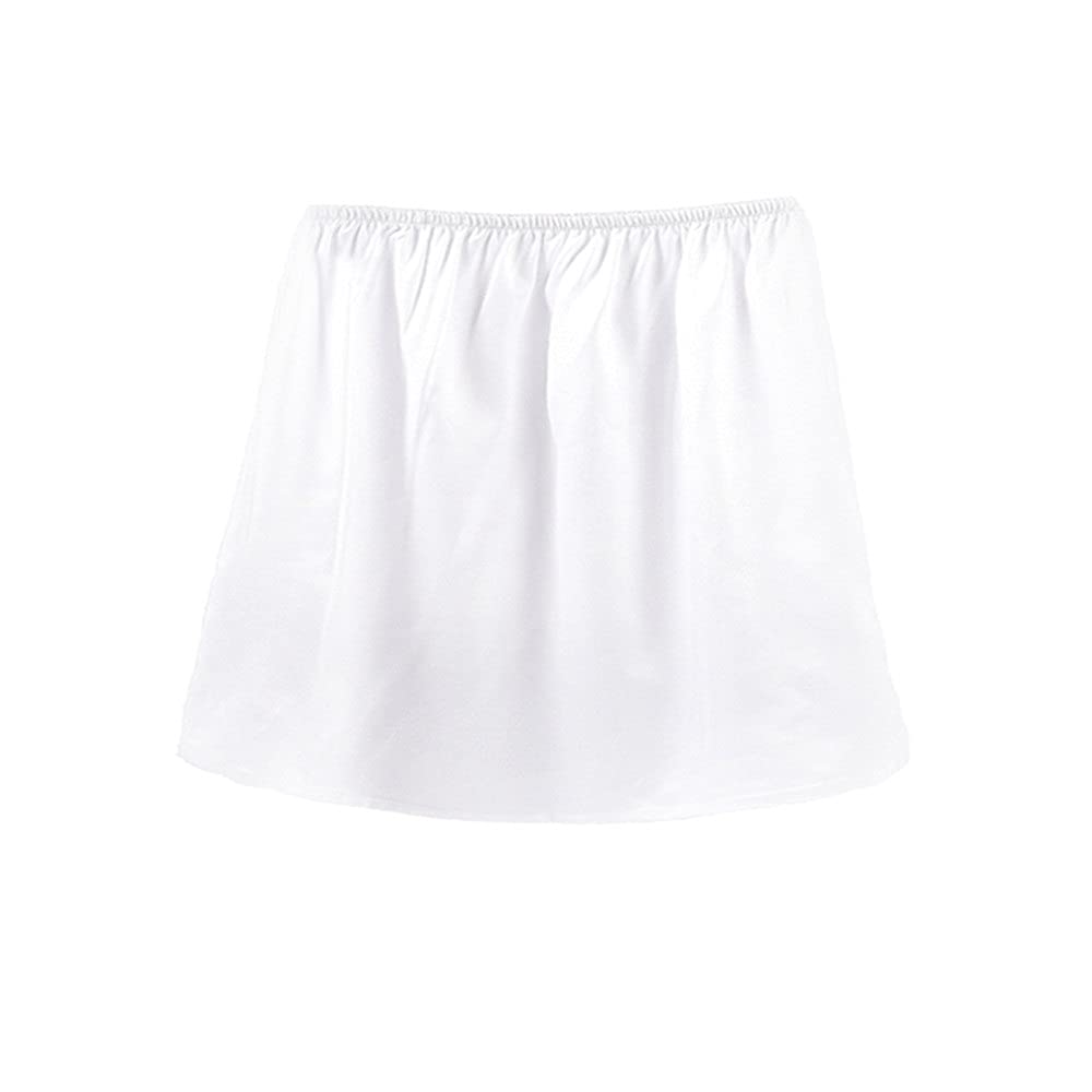 【送料無料】[UMIYI] ペチコート 透けない インナー ペチスカート ドレスインナー ショート丈 ロング丈 シンプル スリップ 薄手 ウエストゴム シームレス ひびかない 1枚で透け防止 選べる3丈 フォーマル ブライダルインナー レディース 下着 吸汗速乾 丈35cmホワイト