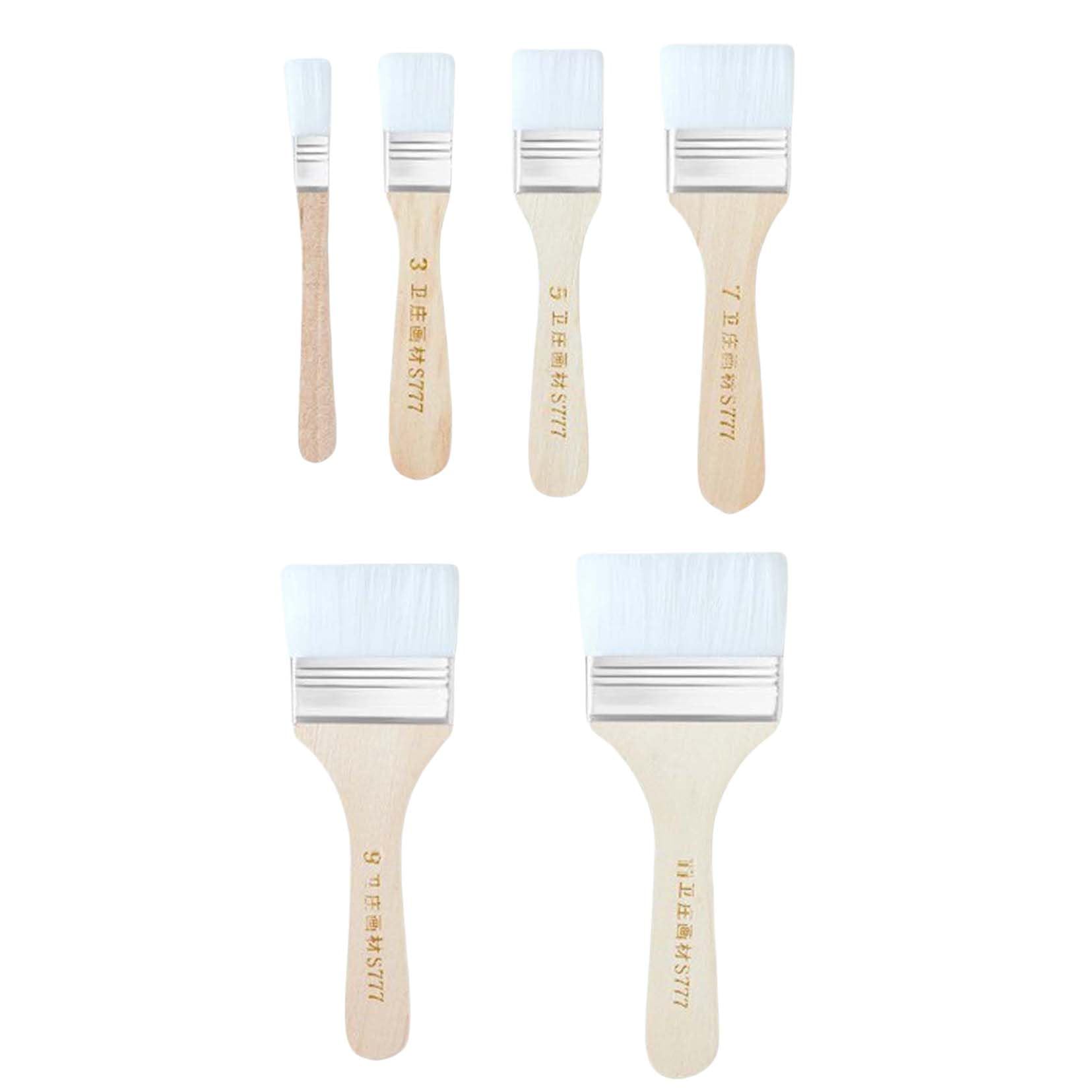 【送料無料】Tibemi 多用途刷毛 6サイズセット ペイント刷毛 はけ ペンキ ハケ 塗装 ナイロンブラシ毛 ..