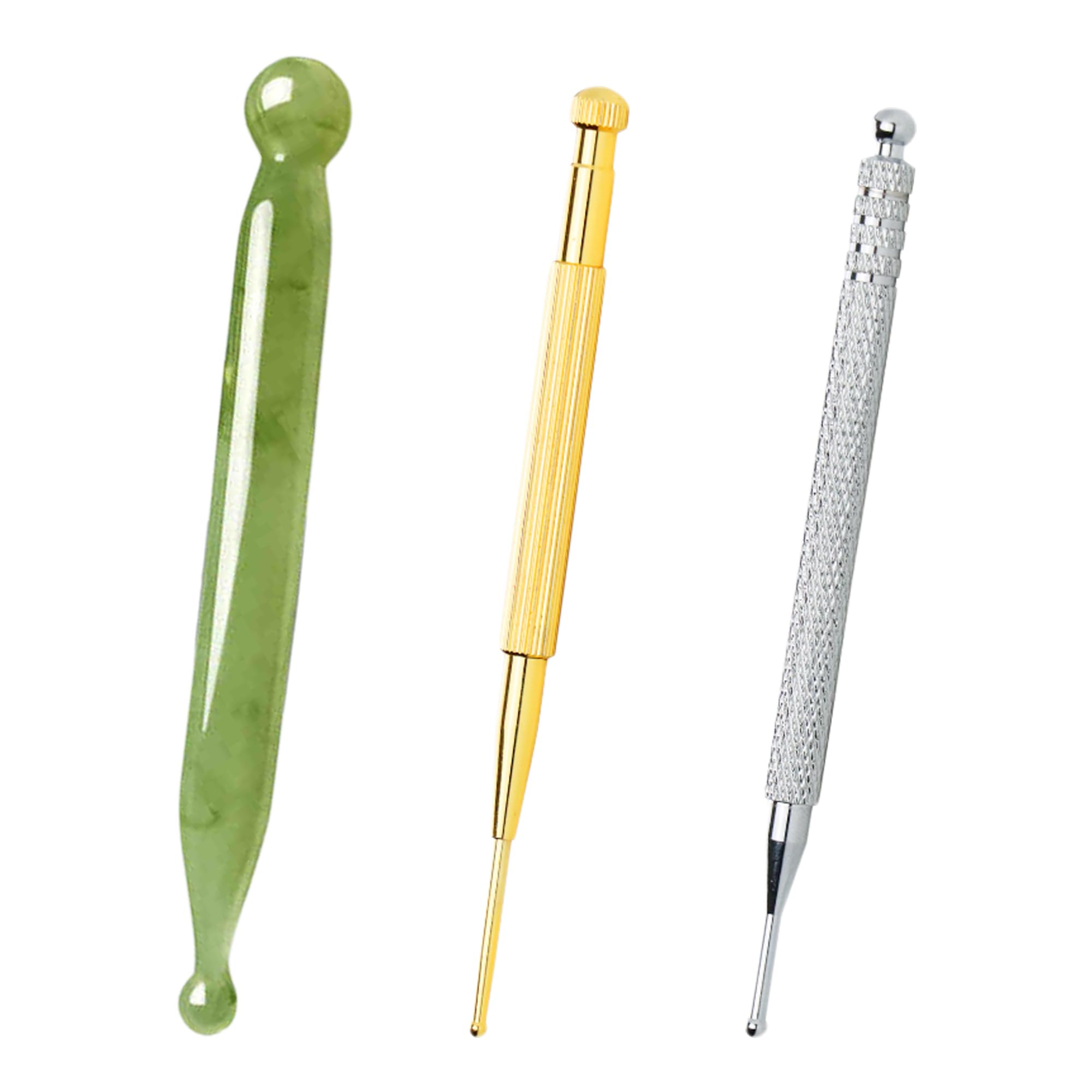 【送料無料】DEVENTORZ 耳つぼ 3個セット スティック ノック式 ツボ押しスティック 軽量  ...