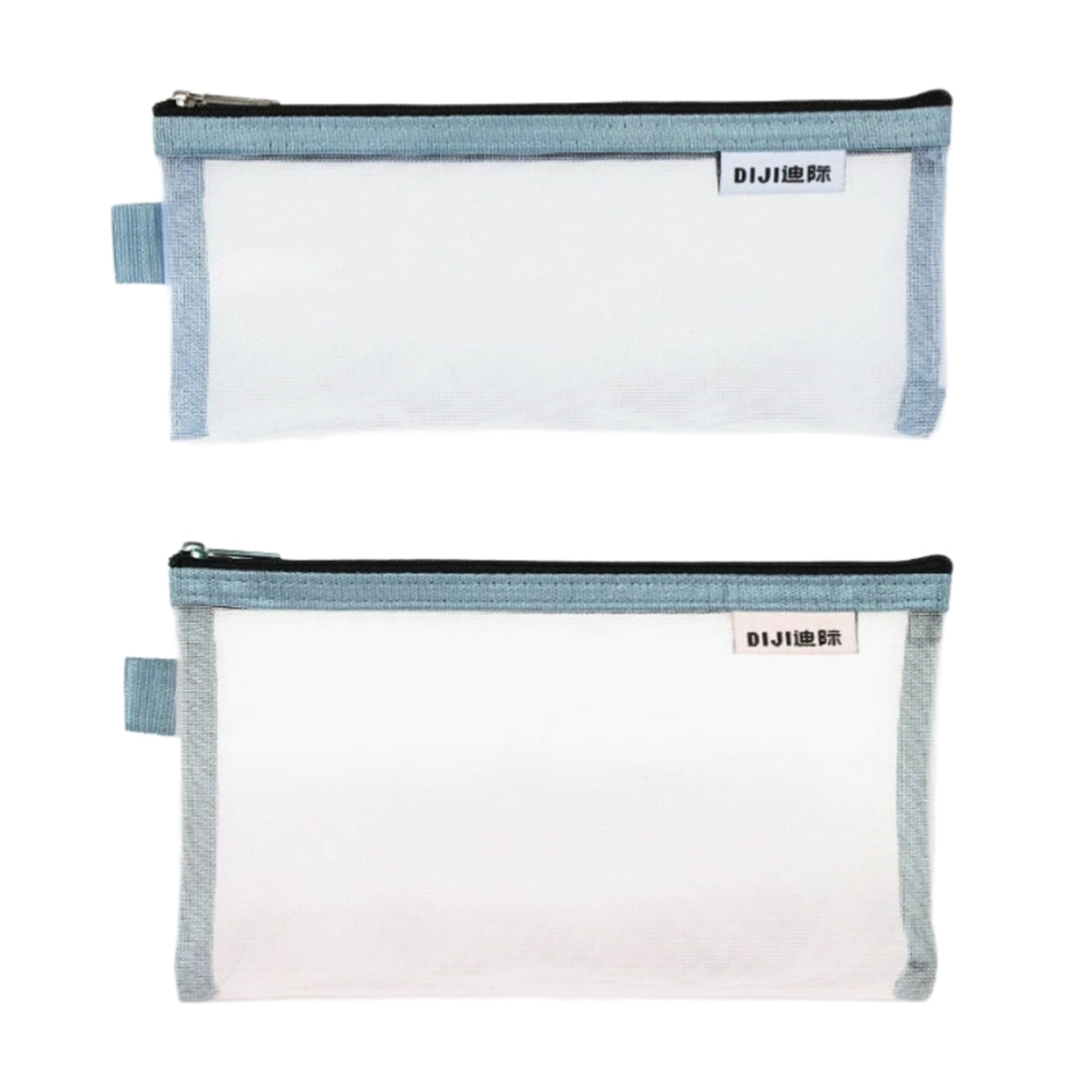 商品情報商品の説明主な仕様 【商品詳細】メッシュペンケース、1層に2つ入り。サイズは小：20.5cmx9cmと大：20.5cmx12cmで、多様なニーズに対応しています。グレー、ピンク、ブルーの3つのスタイリッシュな色からお選びいただけます。【商品材質】筆箱高品質なナイロンを使用し、柔らかく厚手のメッシュデザインを組み合わせています。触り心地が良く、耐久性と形状保持性に優れています。日常使用においても、ペンケースはしっかりと形を保ち、長く美しくお使いいただけます。【スムーズなジッパー】ペンケース高品質のジッパーを装備しており、引き手が安定しており、開閉がスムーズに行えます。長時間の頻繁な使用でも、ジッパーの滑らかさと安定性を維持します。【便携設計】メッシュバッグ柔らかく変形しにくい素材を使用しているため、持ち運びや折りたたみ収納が簡単です。簡単に折りたたんで場所を取りませんので、軽快な生活をお楽しみいただけます。【幅広い用途】ペンケース 透明学生がペンや学習用品を入れるだけでなく、化粧品、スマートフォン、鍵、USBメモリなどの日用品の収納にも最適です。学習、仕事、旅行など、様々なシーンで収納ニーズを満たし、生活をより整理整頓した状態に保つことができます。