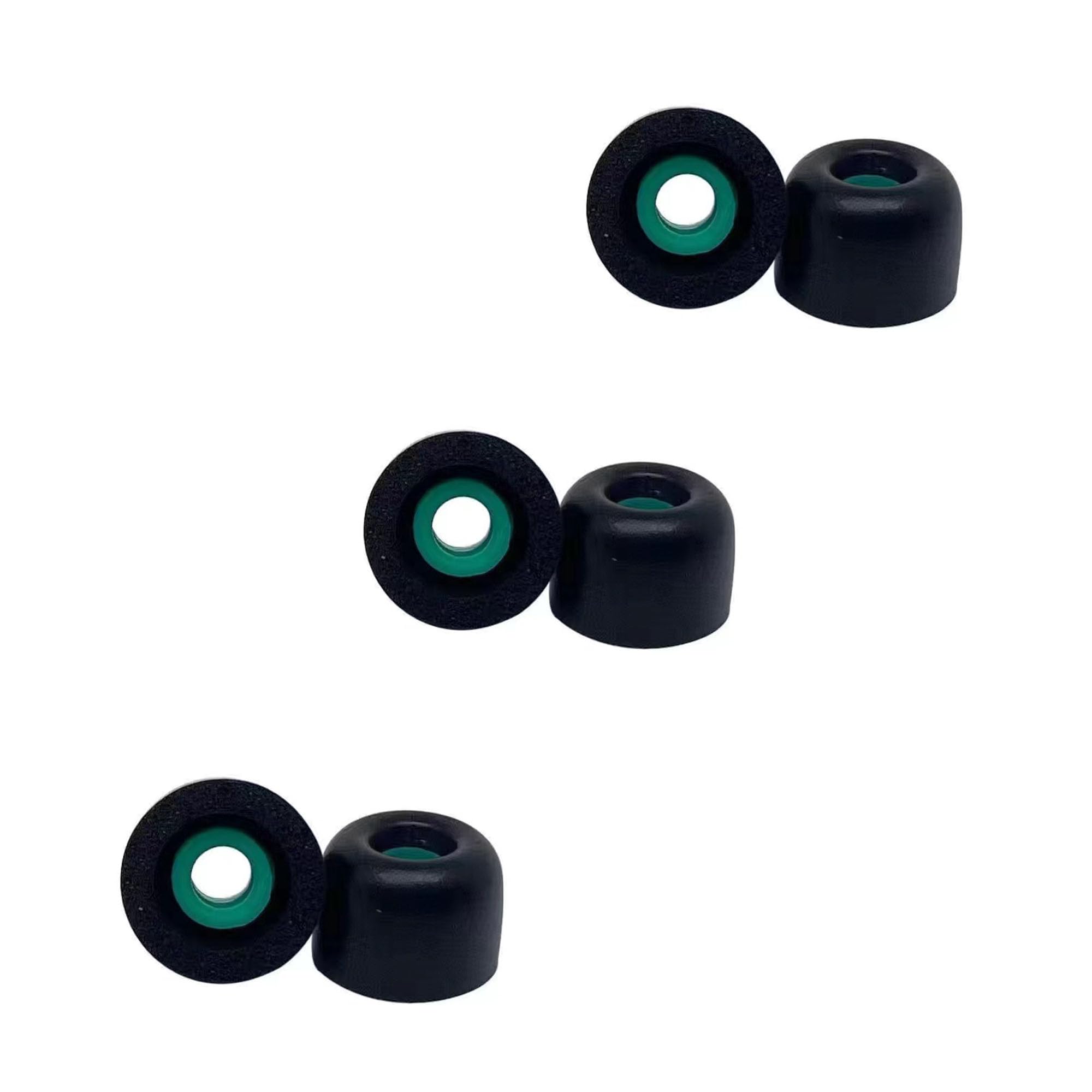 【送料無料】DEVENTORZ 低反発イヤーピース イヤーチップ イヤホンパッド イヤホンキャップ 交換用 スポンジ耳栓カバー SONY用 WF-1000XM4/1000XM5適用 ウレタン ヘッドフォン耳栓交換部品 遮音性 音質を向上させる フィット感 装着感向上 (Mサイズ 3ペア ブラック）
