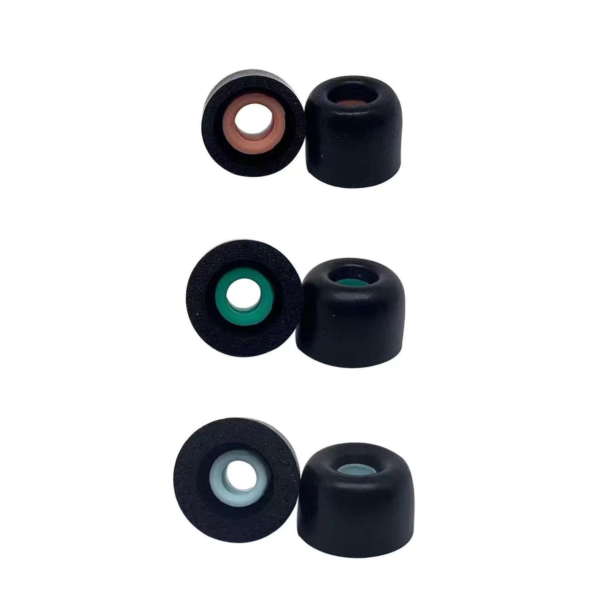 【送料無料】DEVENTORZ 低反発イヤーピース イヤーチップ イヤホンパッド イヤホンキャップ 交換用 スポンジ耳栓カバー SONY用 WF-1000XM4/1000XM5適用 ウレタン ヘッドフォン耳栓交換部品 遮音性 音質を向上させる フィット感 装着感向上 (S/M/L各1ペア ブラック）