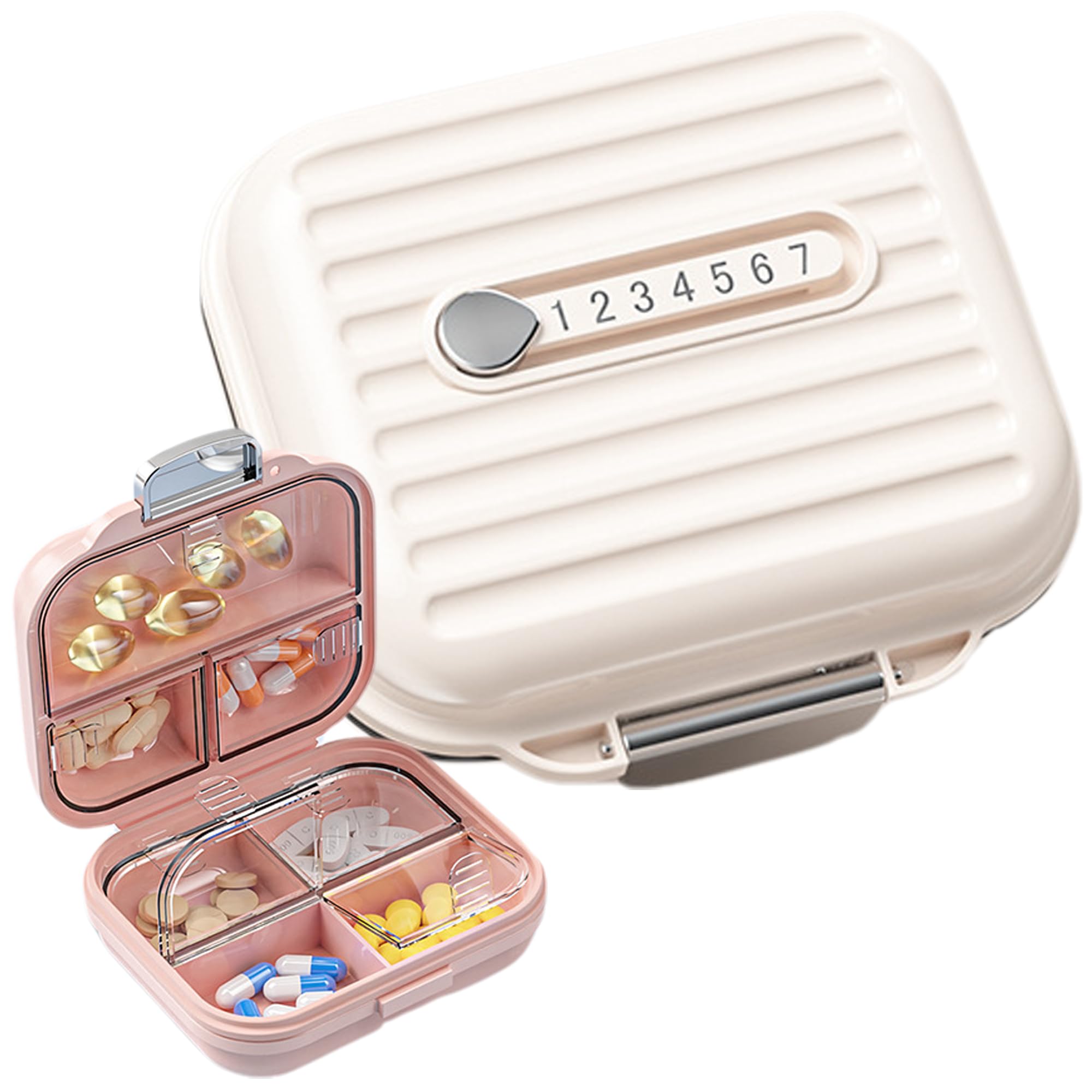 【送料無料】DEVENTORZ ピルケース 1週間 携帯用 薬ケース 持ち運び 薬入れ ケース ピルケース 小型 大..