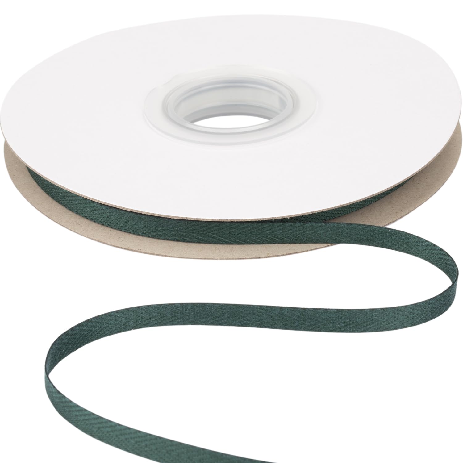 【送料無料】【Ribbonitlux】幅6mm ツイルリボン、柔らかいスプルース ヘリンボーンバイアステープ - DIYクラフト、縫製、ギフト包装、ホームデコレーション用 22.5メートル/巻