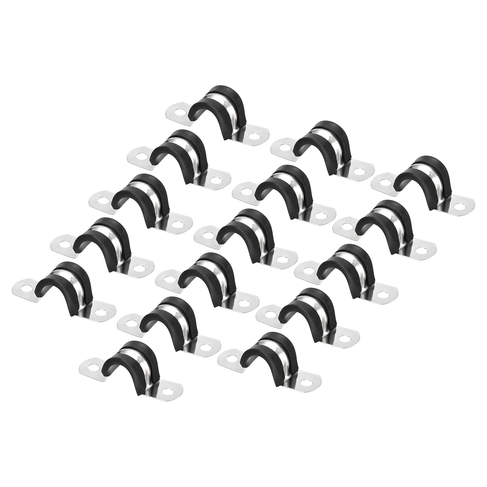 【送料無料】Edinstry パイプストラップ リジッドパイプストラップ 16個 M14 テンションチューブクリップクランプ ブラケット チューブハンガー パイプクランプ 固定用フック 304ステンレス 幅18mm