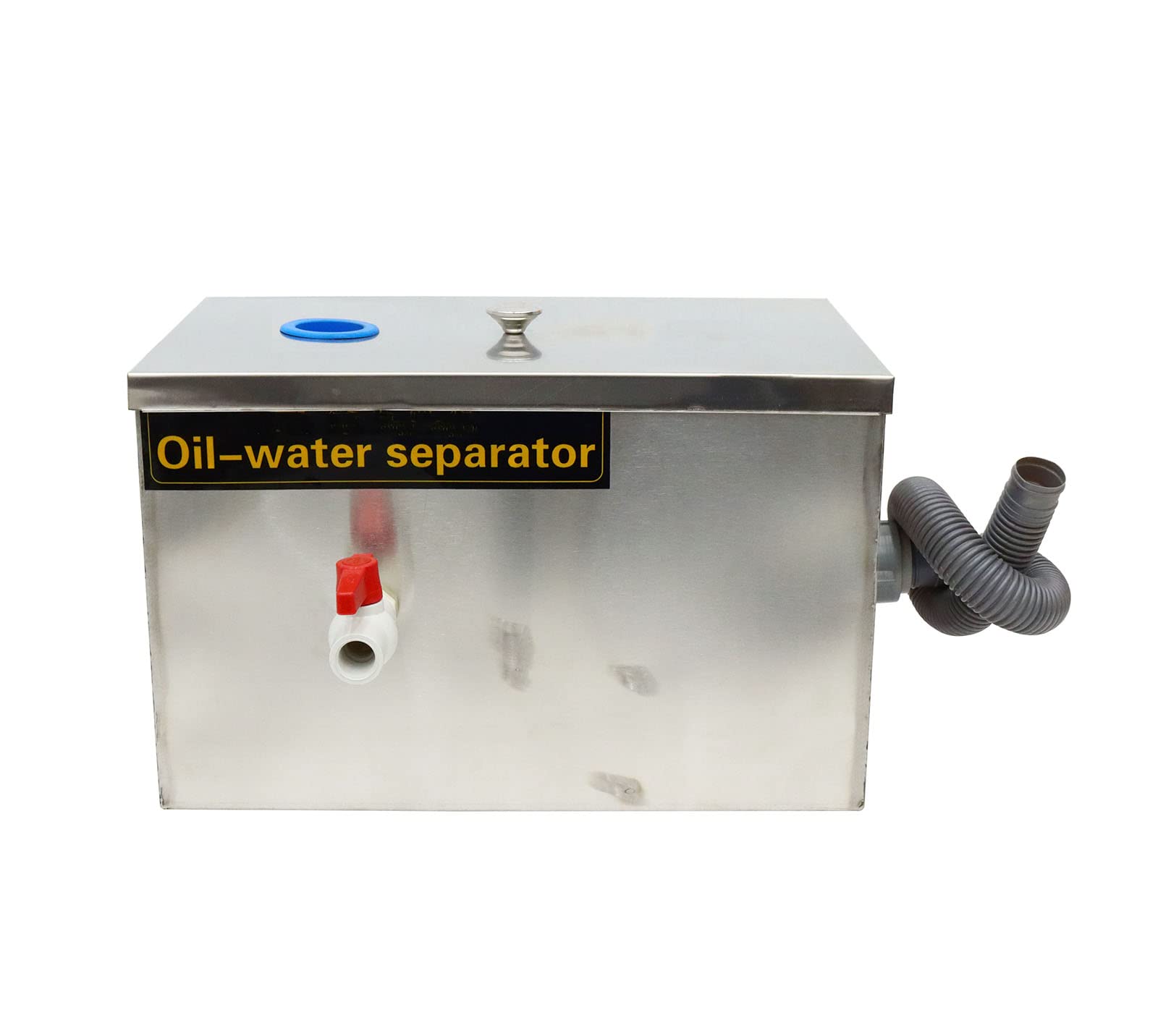 【送料無料】INTBUYING グリーストラップ SUS304ステンレススチール製 パイプ流入床置型 シンク下設置型グリース阻集器 自宅用 業務用 (400X250X250)