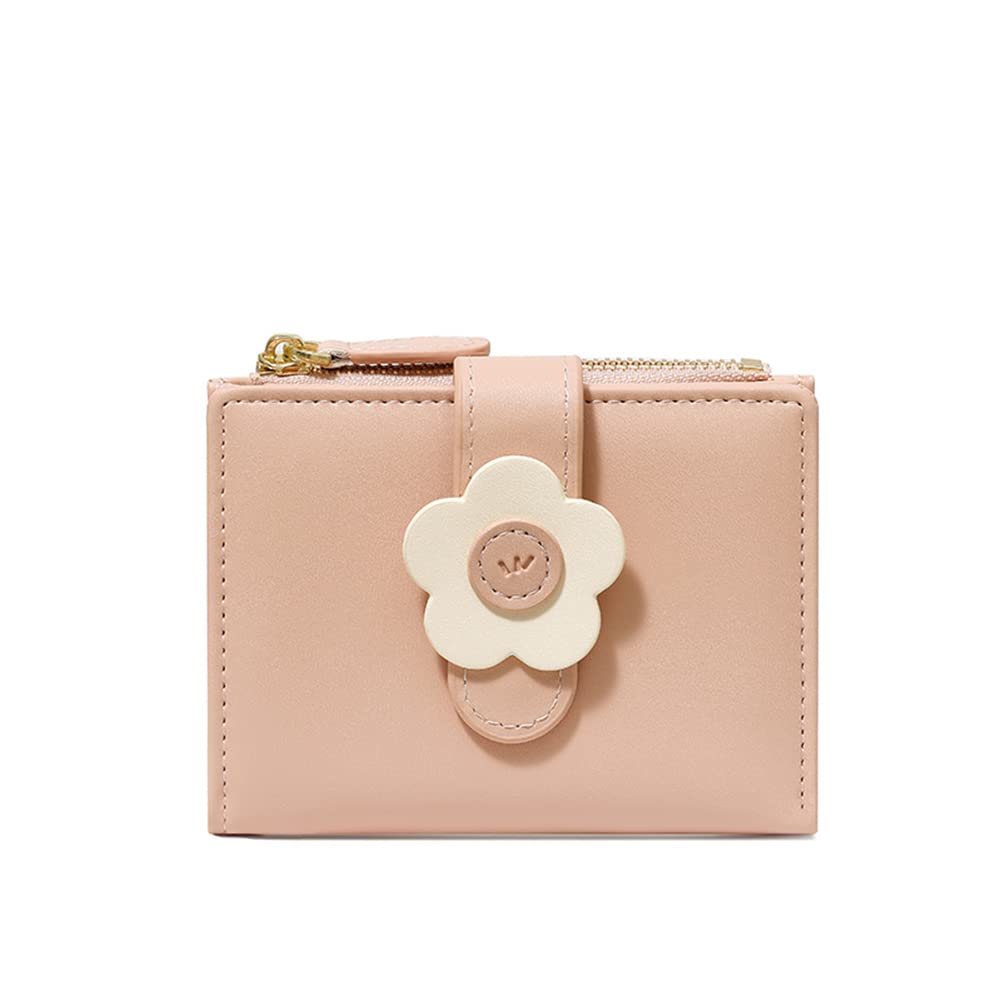 商品情報商品の説明主な仕様 【サイズ】長さ11.5cm 高さ8.6cm 厚み2.5cm（カード入れ×5、小銭入れ×1、お札入れ×1、写真入れ×1）【素材】上質なPUレザー素材を採用して、手触りがよく汚れも拭き取りやすいミニ財布です。【デザイン】スナップのところに花飾りが可愛くて、年齢を問わず大人にも学生にも喜ばれるレディース財布です。【大容量】カードは5枚収納可能。免許証、クレジットカード、交通系ICカードなど複数のカードがあっても収納できます。小銭入れ付き、使いやすいです！【コンパクト】手のひらサイズなので持ちやすく、小さな鞄に入れることもできます。通勤通学、お散歩やコンビニに行くなど気軽に使える二つ折り財布です。