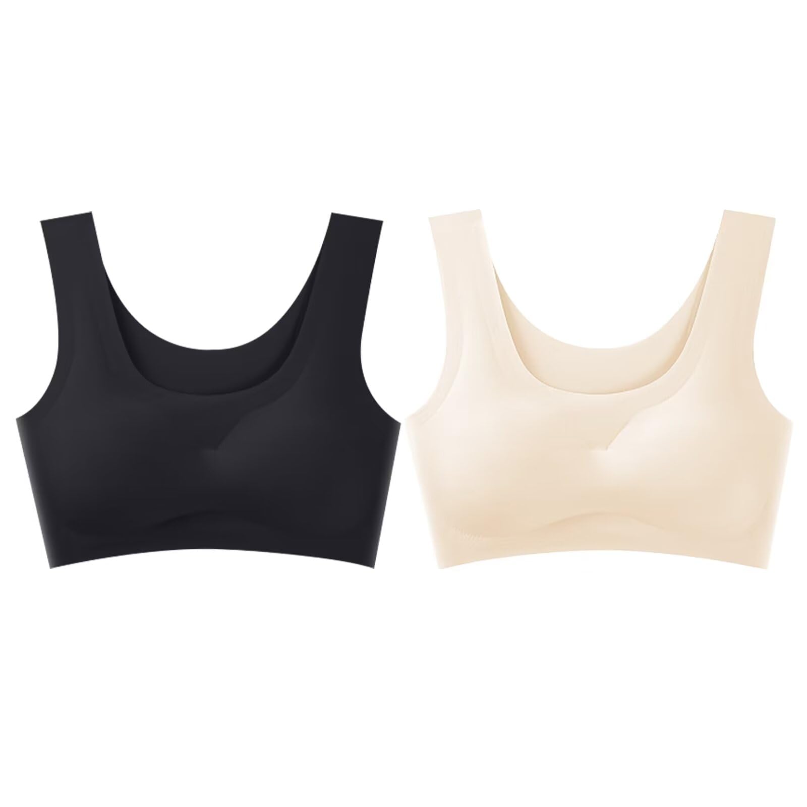 【送料無料】[Rovidorx] ナイトブラ ブラジャー ノンワイヤー ブラ ノンワイヤーブラジャー 大きいサイズ シームレスブラ 盛りブラ 脇高ブラ 美乳ブラ スポーツブラ バストアップ 谷間メイク 垂れない 昼夜兼用 24時間活躍 2993-blk+bg-L