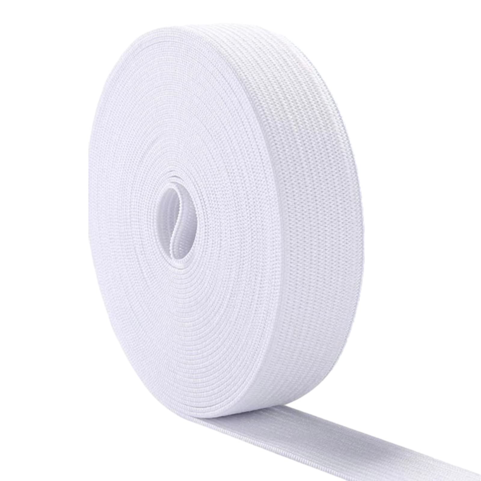 【送料無料】Copeflap 平ゴム 幅30mm x 長さ40m 織りゴム 幅広ゴム 織り平ゴム 替えゴム 太い (白)