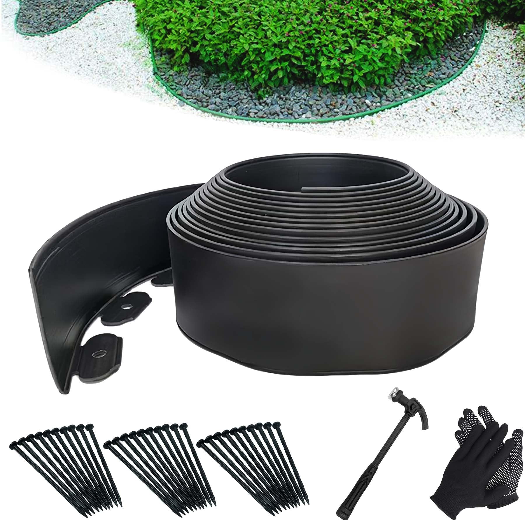 【送料無料】YUNHE ガーデンエッジ フェンス 土留め 園芸シート 土留めフェンスシート 花壇 芝生 根止..