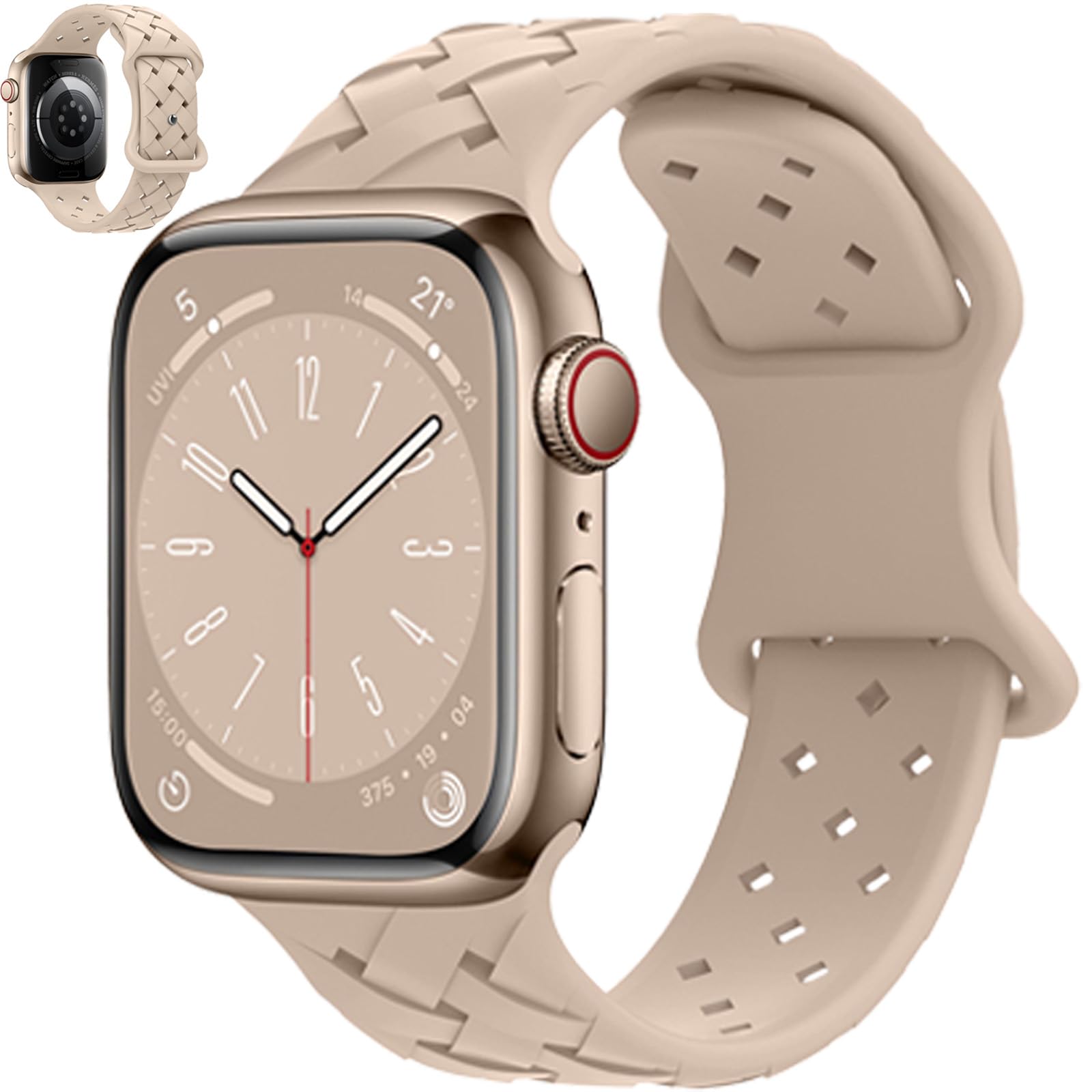 【送料無料】BOOLINN アップルウォッチ バンド 49mm 46mm 45mm 44mm 42mm 41mm 40mm 38mm Apple Watch バンド シリコン製 スポーツバンドiwatch Series 10/9/8/7/SE/6/5/4/3/2/1/Ultra2 交換ベルト 通気 柔らかい 防水 耐衝撃 男性 レディース appleウォッチ バンド（49(2.0)