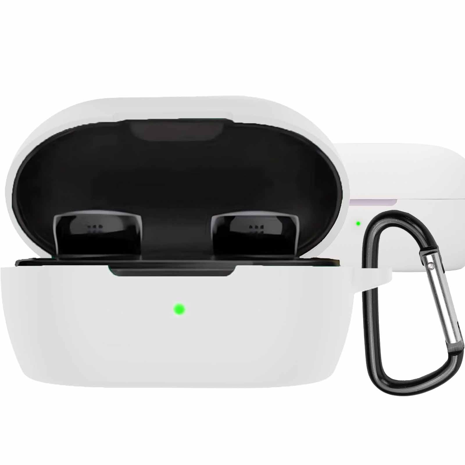 【送料無料】BOOLINN Bose QuietComfort Earbuds ケース(2024年発売モデル) 対応 bose quietcomfort earbuds 液状シリコン bose earbuds ケース キズ防止 耐衝撃 装着充電可能 防水 防塵 紛失防止 カラビナ付き bose quietcomfort earbuds iiケース(ホワイト)