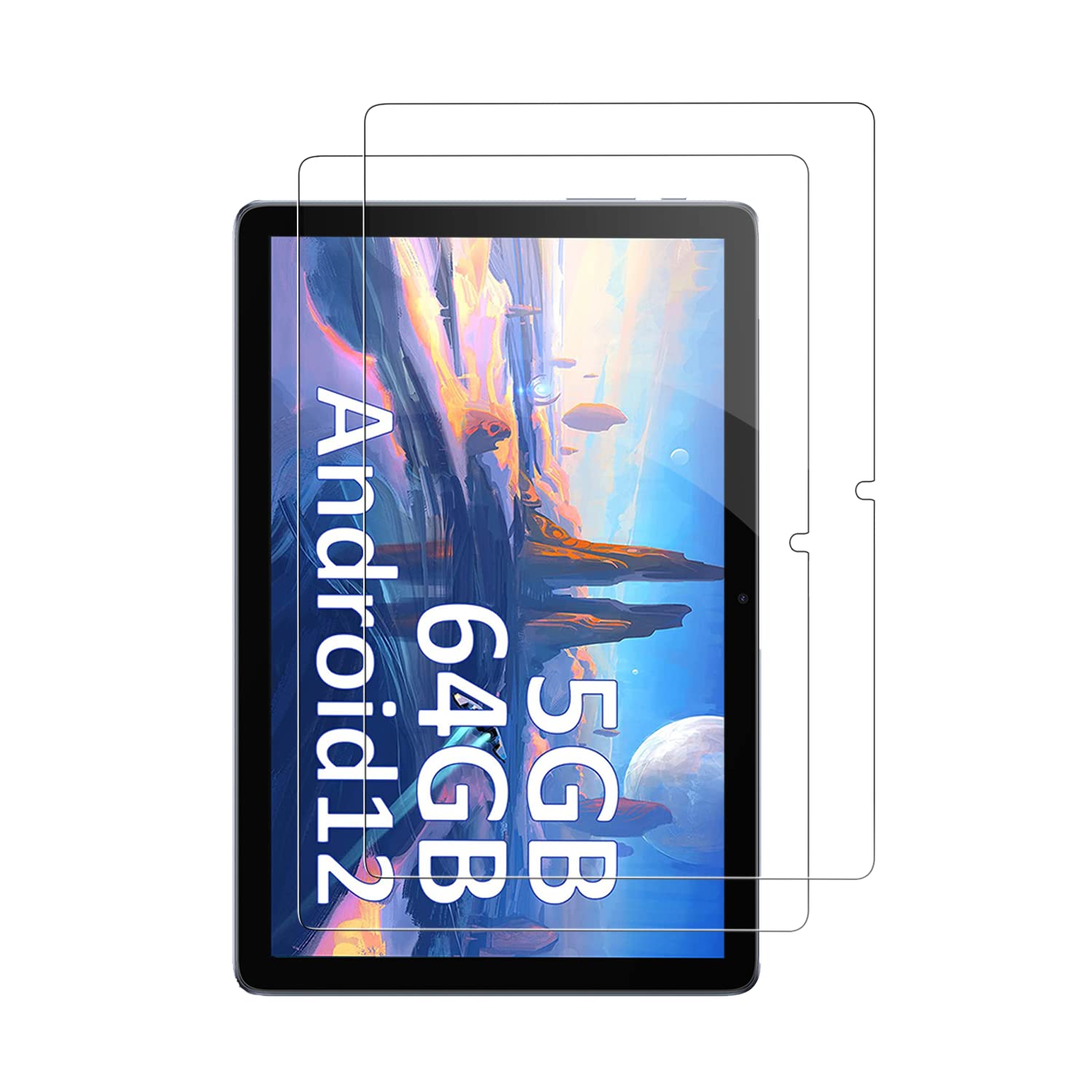 【送料無料】【2枚セット】AIGOPAD C1 タブレット 10インチ 強化ガラス保護フィルム KONXISA タブレット液晶ガラス保護フィルム 高透過率 防水 耐油 指紋防止 9H硬度 2.5D 傷防止 飛散防止 自動吸着 AIGOPAD C1 対応 強化ガラスフィルムの商品画像