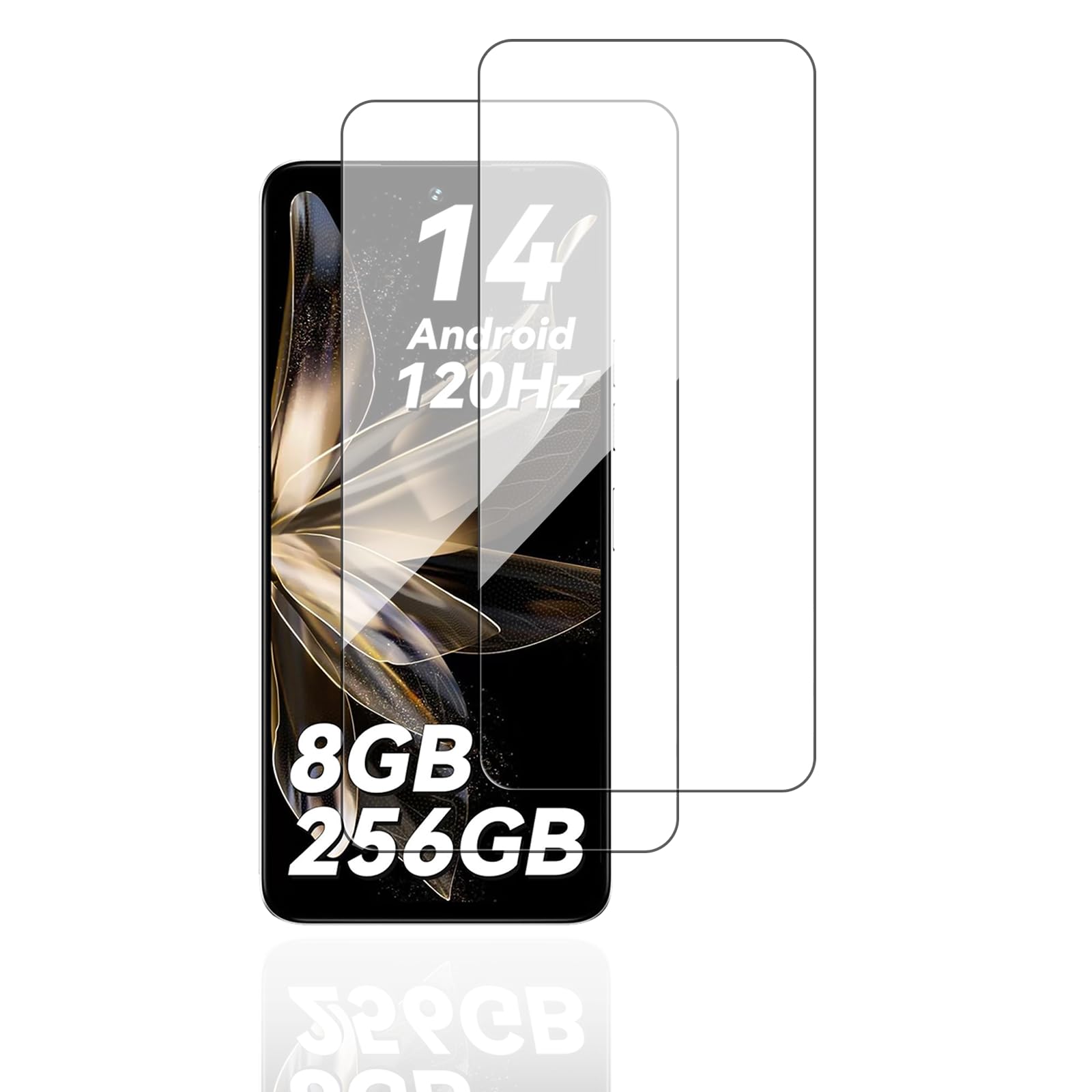 【送料無料】【2枚セット】For UMIDIGI Note 100/Note 100 5G/Note 100A 用 フィルム ガラスフィルム KONXISA スマートフォンのスクリーンプロテクター 日本旭硝子素材 99％ 高透過率 9H硬度 耐衝撃 指紋防止 撥水 撥油 自動吸着 気泡ゼロ 3D全面保護