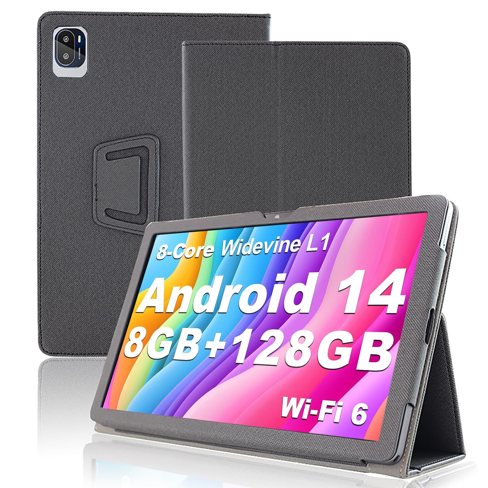 【送料無料】For MARVUE Pad M13 ケース 保護ケース タブレット 10インチ 高級PU レザー 全面保護 調節可能 衝突防止 防水防汚 薄型軽量 良い手触り Greerass 長持ち スタンド機能付き MARVUE Pad M13 タブレット 10インチ 対応 タブレット ケース (ブラック)の商品画像