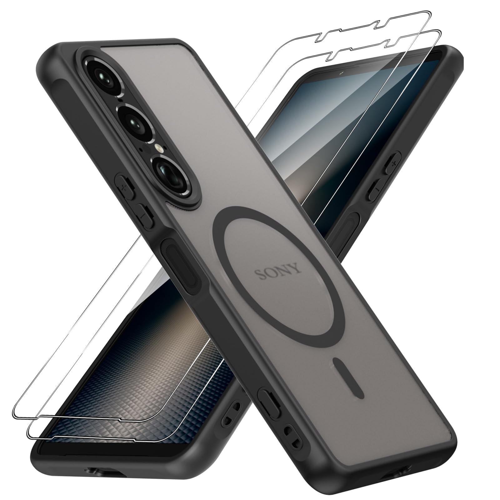 ������̵���ۡ�1��+2�祻�åȡ�Xperia 1 VII ������(1��MagSafe�б�)+���饹�ե����(2��) SO-51F/XQ-FS44/SOG15 G...