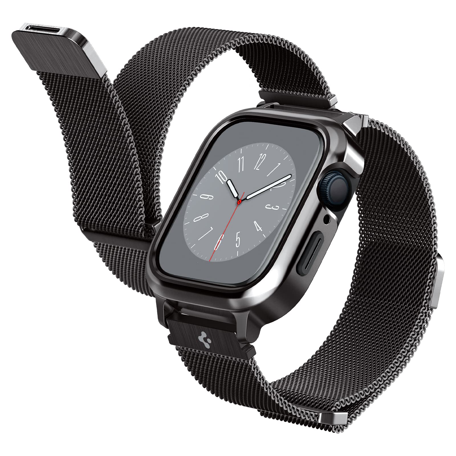 ������̵����Spigen Apple Watch 45mm | 44mm ���η� �Х�� ������ �� Apple Watch 9 / 8 / 7 / SE2 / SE / 6 / 5 / 4 �б� �� ���ƥ�쥹 ������ ���η� ���ƥ�쥹�������� �Х�� TPU ����� ��Ź�¤ �Ѿ׷� �׷�ۼ� �᥿�롦�ե��åȡ��ץ� ACS04585 (����ե�����)