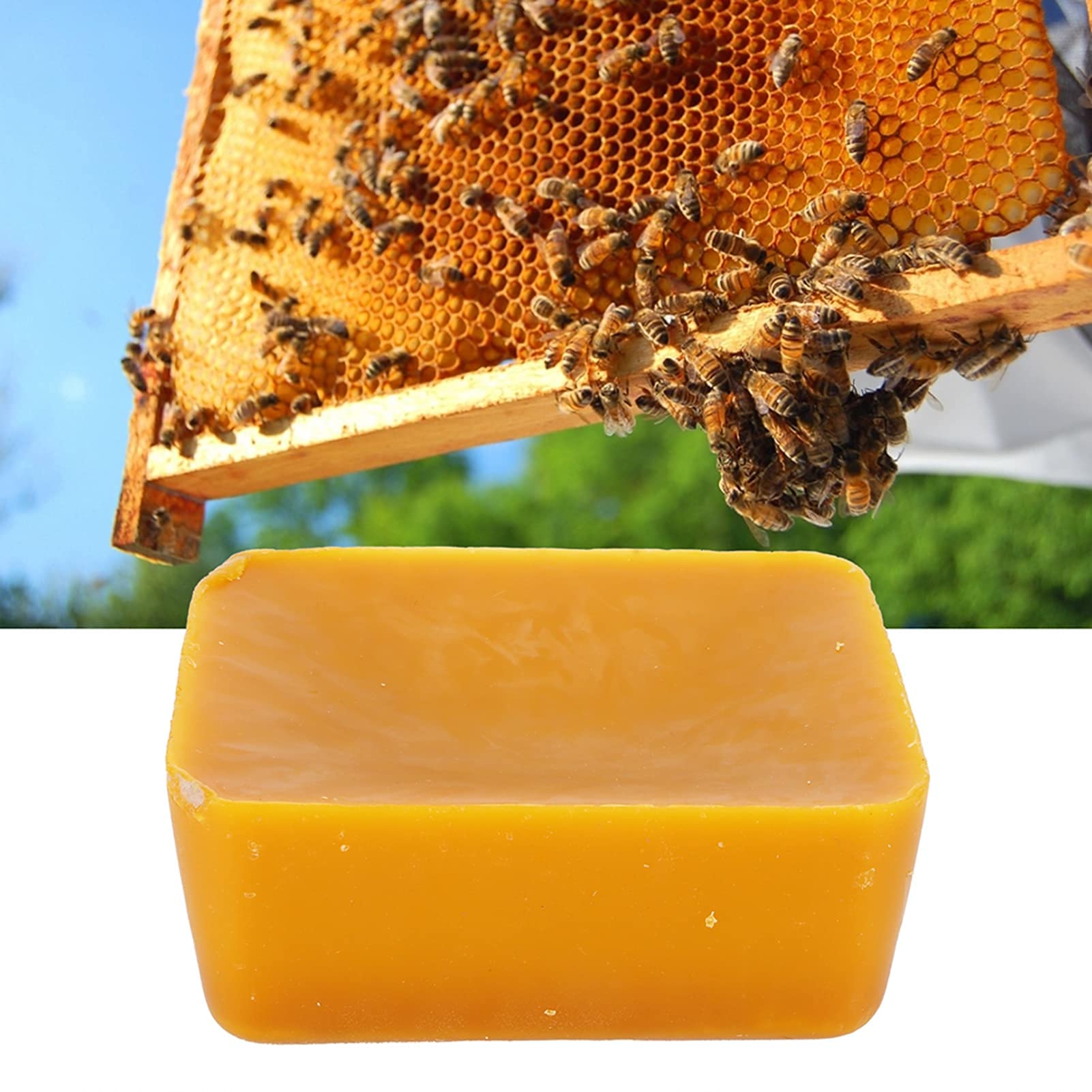 【送料無料】天然蜜蝋、黄色の蜜蝋マホガニーの信頼できるワックスマホガニーのアンティーク家具のヴィ..