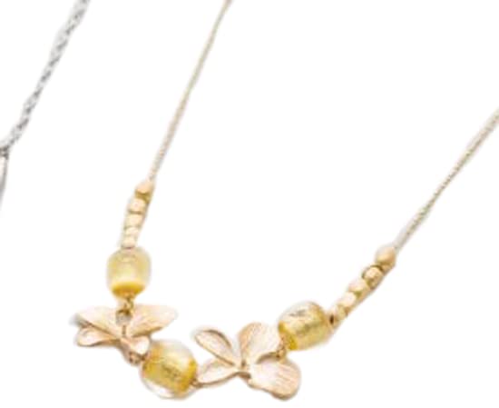 【送料無料】日本製 金箔ガラスネックレス 266-NR6 3342-562