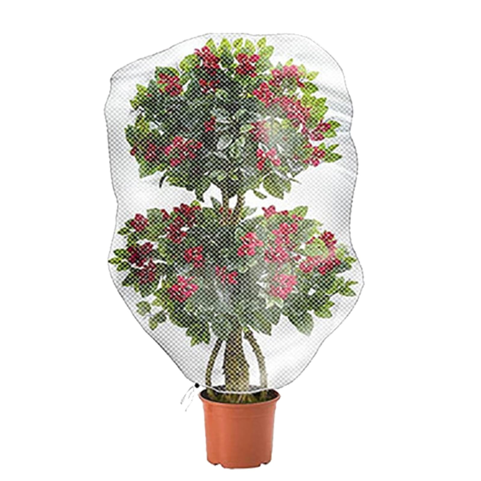 【送料無料】AVILMORE 防虫ネット メッシュ巾着式 植物保護カバー 防虫網 虫除けネット 野菜栽培 プランター用 防虫カバー 鉢植え用 果実保護 鳥対策 (80cm×100cm)