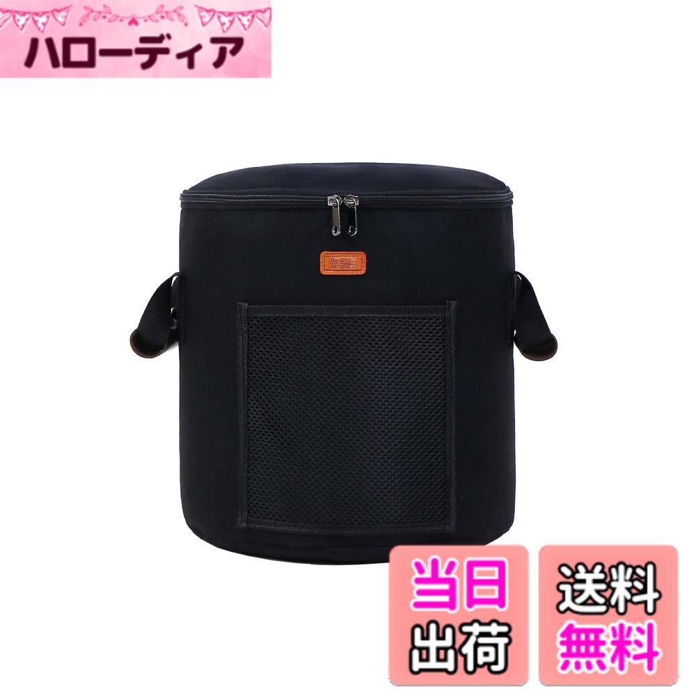MATIMARU コンポスト バッグ 布コンポスト (20L black 網ポケット, 説明書) 家庭用 堆肥 屋外 コンポストバッグ 不職布 布コンポスト 生ゴミ処理 生ゴミ 堆肥コンポスト 園芸用品 こんぽすと生ゴミ処理