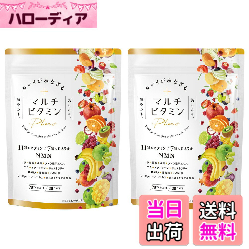 【送料無料】キレイがみなぎるマルチビタミンplus マルチビタミン鉄 葉酸 マカ イソフラボン 亜鉛 ...
