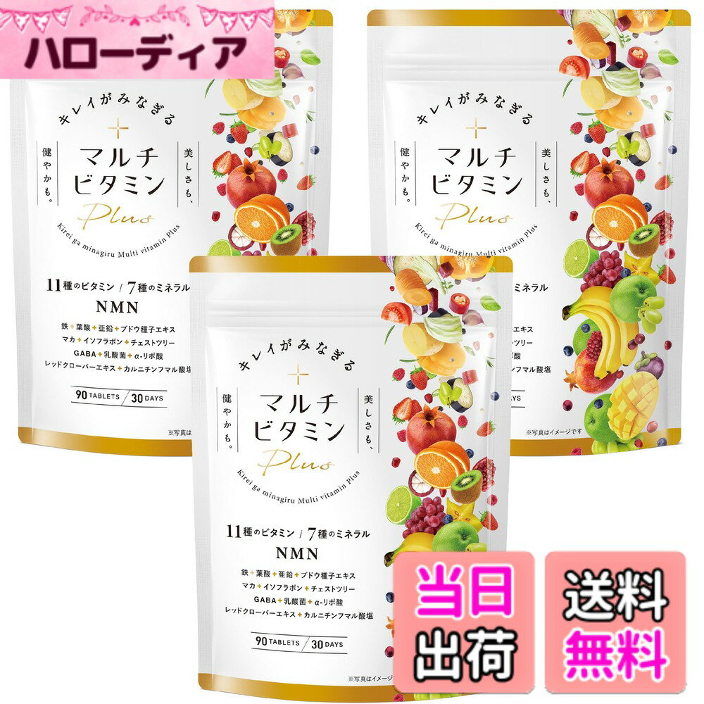 【送料無料】キレイがみなぎるマルチビタミンplus マルチビタミン鉄 葉酸 マカ イソフラボン 亜鉛 ...