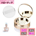 【送料無料】TVETE パウダーケース ミニ 携帯 コンパクトパウダーケース 蓋付き 【6g】 金色 ミニ パフ付き 鏡付き ミラー付き フェイスパウダー ケース ルースパウダー ケース ゴールデンシェル 小さく パウダー容器 旅行 小分け 携帯便利