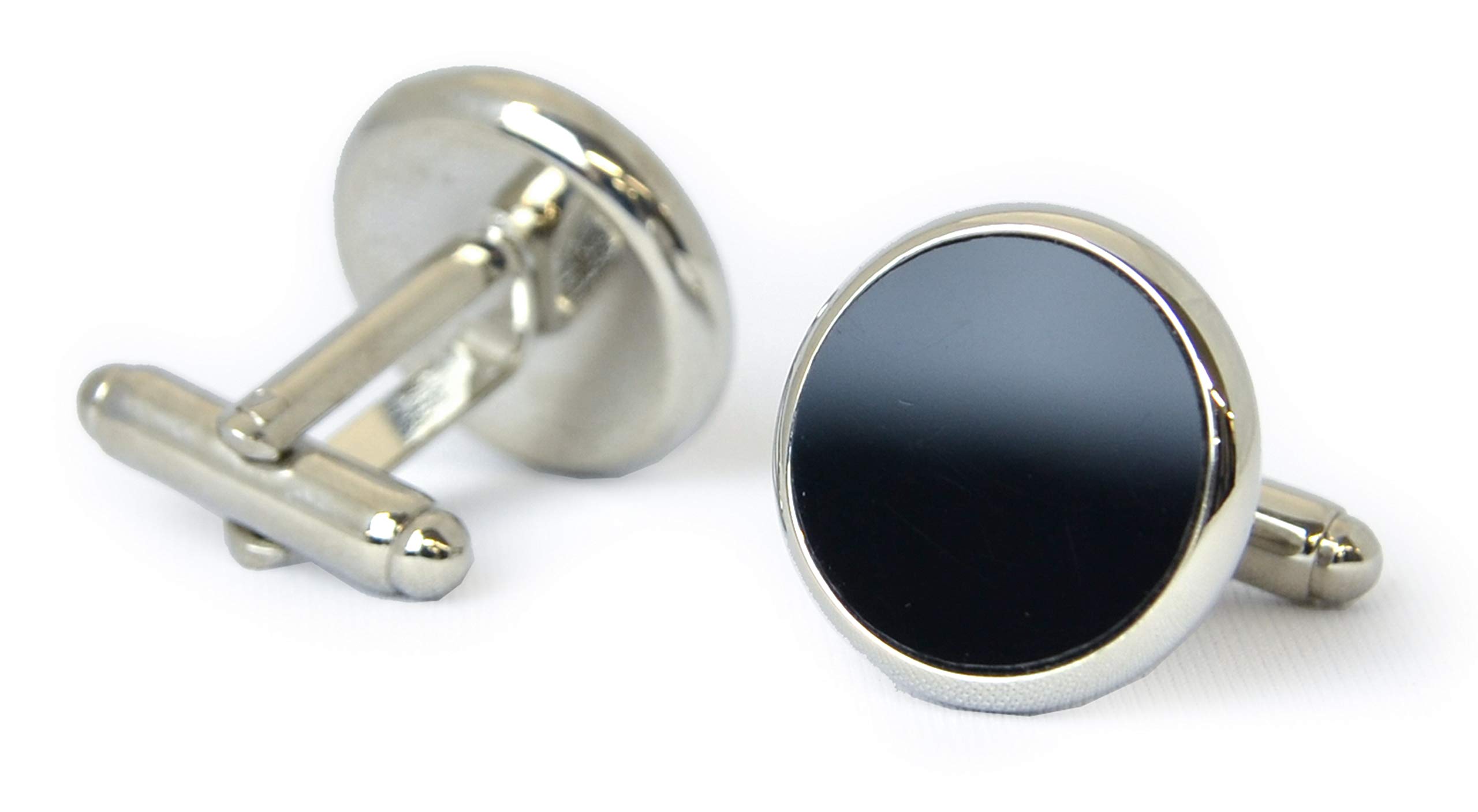 【送料無料】タキシードステーション カフスボタン 黒オニキス 結婚式 新郎 ウエディング 定番
