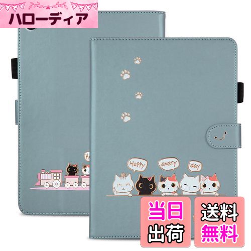 【送料無料】Qribo Lenovo Tab M10 Plus 3rd Gen ケース シンプルなのに可愛いデザイン エンボス加工猫..