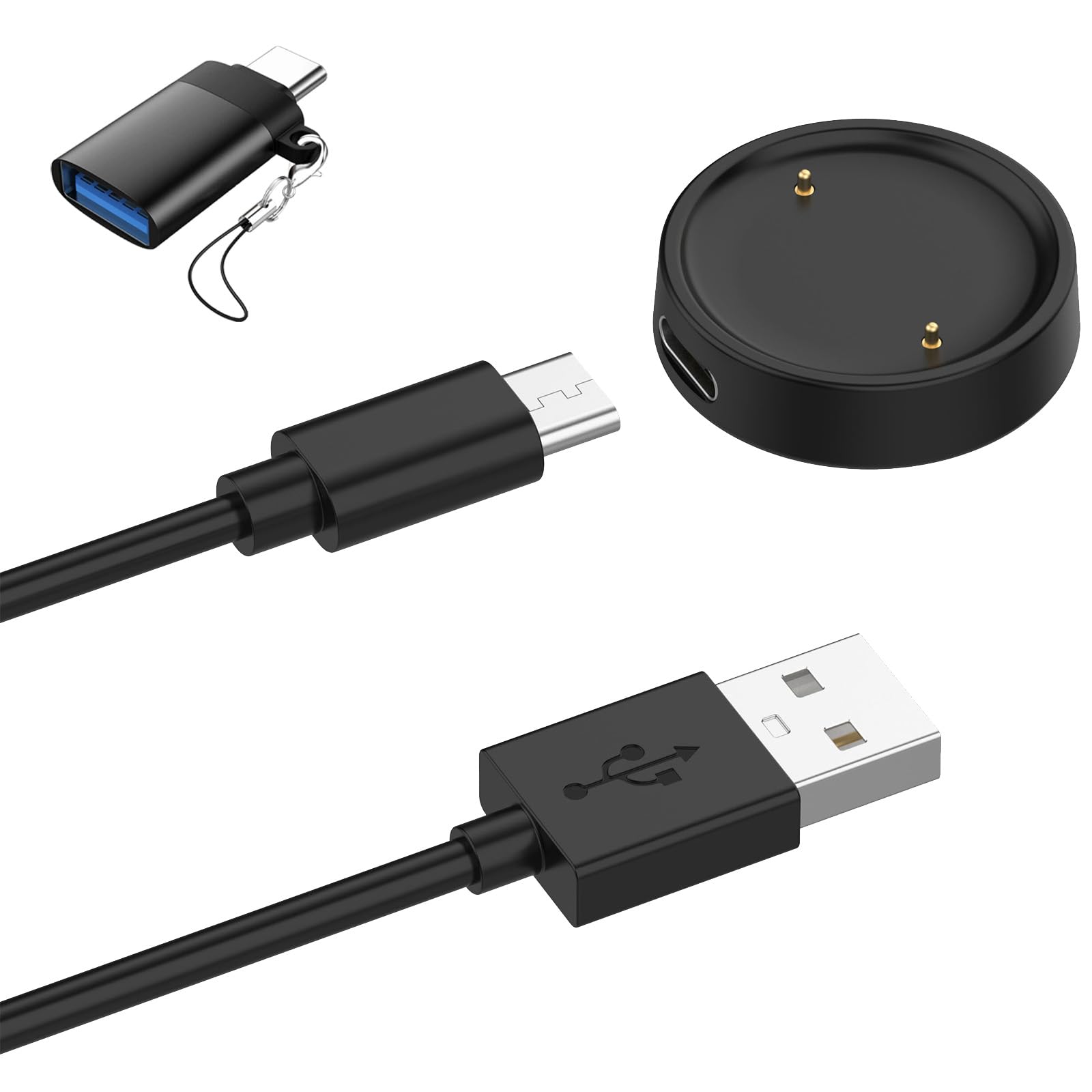 商品情報商品の説明充電ケーブル特徴 充電器には自動制御装置を採用し、過充電、過放電、発熱時、デバイス充電完了時に自動停止され、より安定に充電できます。 充電器にご注意： スマホ用アダプターや急速充電アダプターの使用はご遠慮ください。普通のアダプターに接続して充電する場合、電流は1A、電圧は5Vまでに確認してください。 製品 万が一、問題がございましたらご連絡を頂けると迅速に対応致します。お客様にご満足頂けるよう精一杯頑張ります。万がお問い合わせ内容に応じて代替品交換またはが可能です。ご安心して購入ください。 ご連絡の方法：アカウントサービス内の「アカウントサービス」→「注文履歴」→「販売元」→「質問する｣から、お気軽にお問合せ下さい。主な仕様 【対応機種】Amazfit Active 2 / Active 2 Square / Bip 6 スマートウォッチ 充電ケーブル 充電器。ご購入の前に、型番が正しいかどうかご確認ください。【持ち運び便利】この充電ケーブルは、持ち運びに便利で、特に旅行には最適です,腕時計のバックアップ充電器として最適です。バックパックに入れれば、どこにいても時計を確実に充電できます。【磁気充電型&使用簡単】この時計充電器は、磁気と誘導充電技術を組み合わせたものです、付属のUSBコードを電源に差し込み、充電器にウォッチを置くだけで自動的に吸着して充電が始まります。ぴったりに吸着し、角度を自由に置いても充電器の中心から離れず、充電中の落下を防ぐこともできます。【安全性&耐久性】このスマートウォッチ充電ケーブルは、高品質のABS+PCと純銅線で作られており、経年劣化や使用による寿命の低下を防ぎます、安定した電流伝送がされ、充電の品質がされます。【ご提案】 スマートウェアラブルデバイスの充電にどのサイズの充電器が必要かわからない場合は、元の充電器またはデバイスの充電部分の写真を撮影してお送りいただければ、適切な充電器をお選びするお手伝いをさせていただきます。