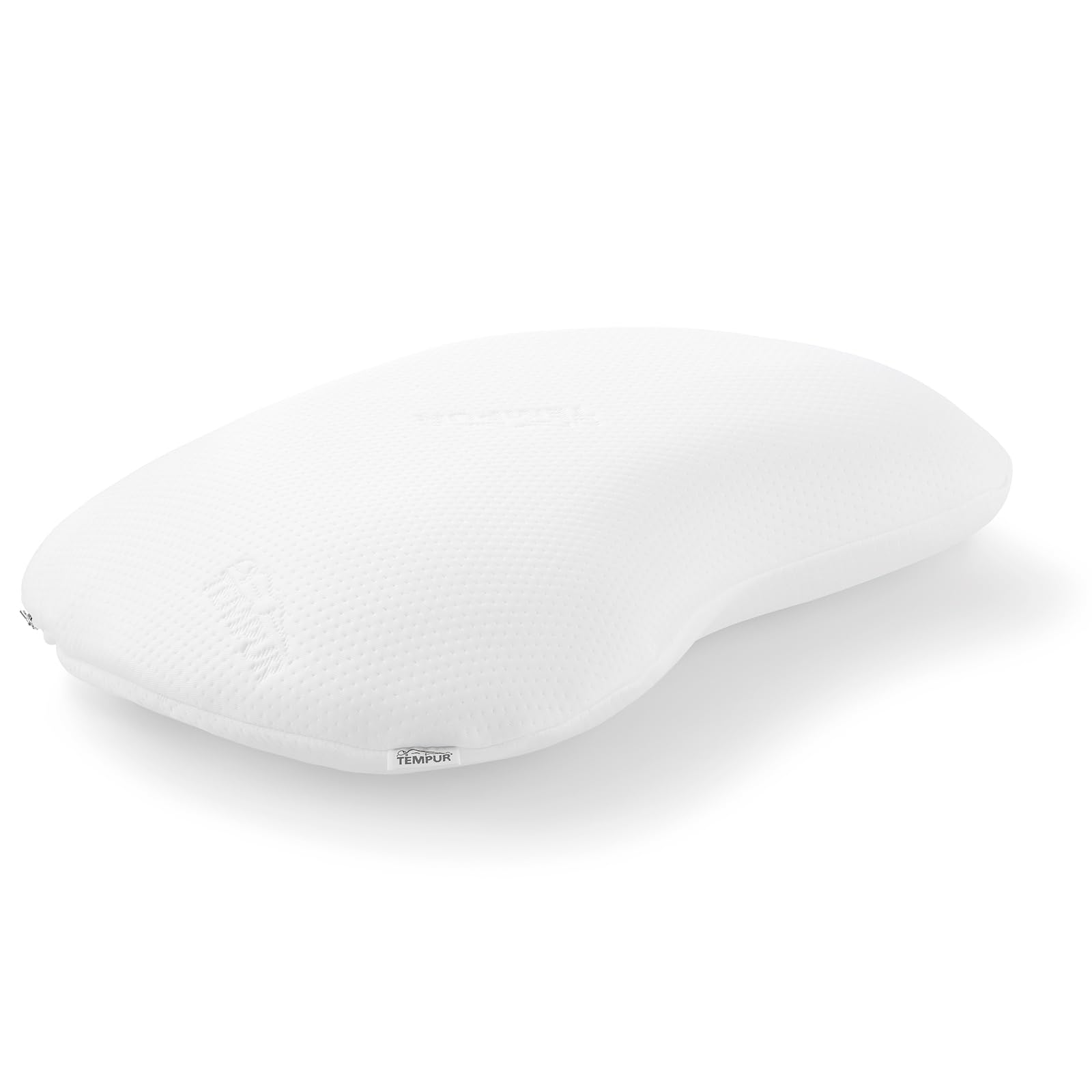 【送料無料】テンピュール(Tempur) 枕 まくら ソナタピロー ホワイト 首や肩にフィットする三日月型 首と肩を包み込みサポート カーブとフラットの両面使用可 仰向け/横向き可 M 高さ11cm やわらかめ 肩凝り 肩こりカバー洗濯可 防菌 防臭加工 [日本正規品] 低反発 8330
