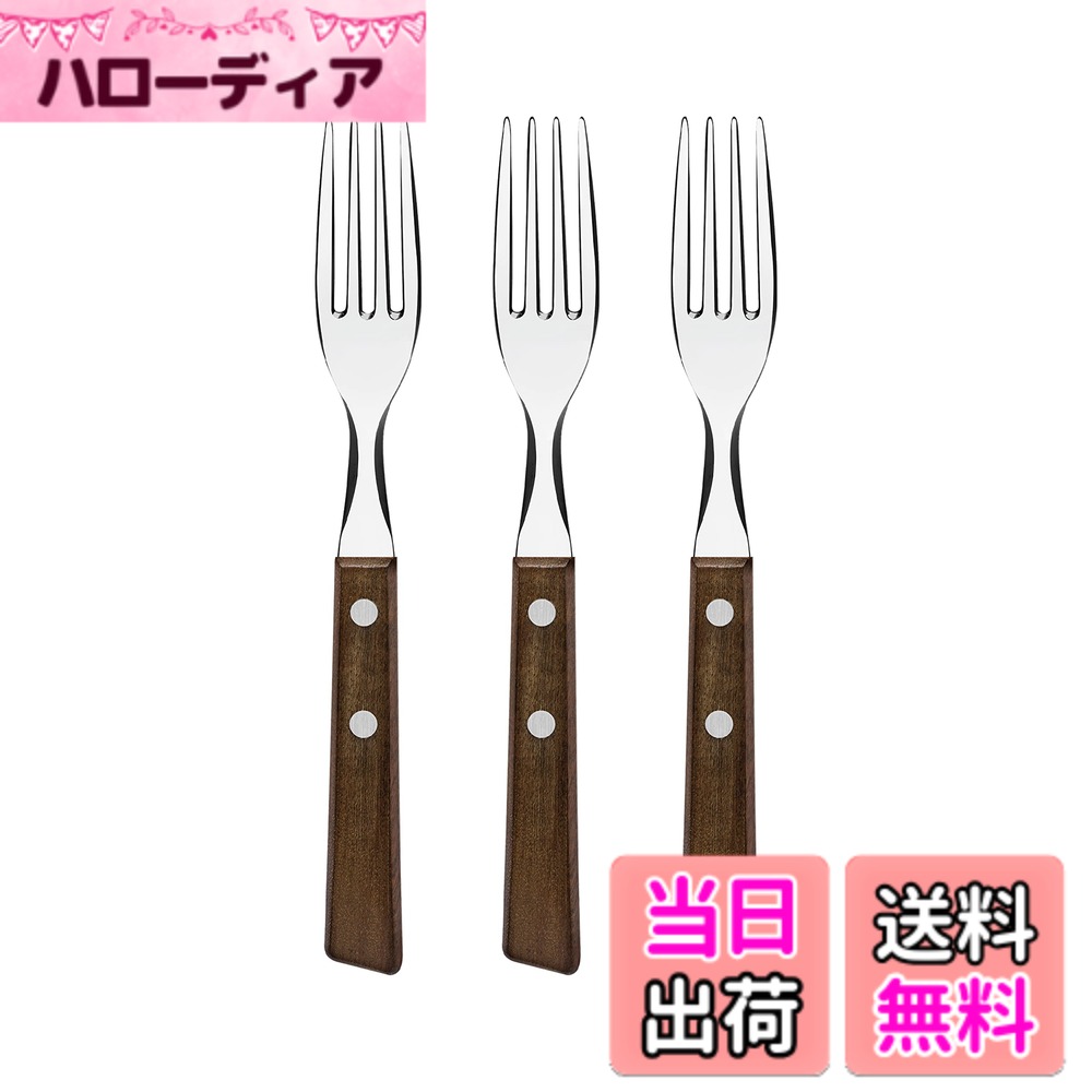 商品情報商品の説明100年を超える歴史を持つブラジルキッチンウェアメーカー最大手「TRAMONTINA」トラディショナルシリーズのカトラリーセット。 耐久性のあるステンレスに、天然木仕様のあたたかみのあるナチュラルな木柄ハンドル。 軽量ながら、丈夫で日常使いにも最適です。 *木柄部分の色味は天然木ですので個体差が必ず発生します。ご了承の上お買い求め下さいませ。主な仕様 ■サイズ：193x24x16 mm(1個あたり)　■総重量：95gbr■材質：ステンレス、木　■生産国：ブラジル■特徴：あたたかみのあるナチュラルな木柄と耐久性の高いステンレスのカトラリー。手に取りやすい価格帯なのも人気の理由です。■特徴：トラディショナルシリーズは、強靭で衝撃にも強く、持ち手のなめらかな質感が特徴です。■トラモンティーナ：創業1911年、ブラジル南部シュラスコ発祥の地で誕生した機能性の高い木製品やナイフを特徴とした南米最大の総合キッチンツールブランド