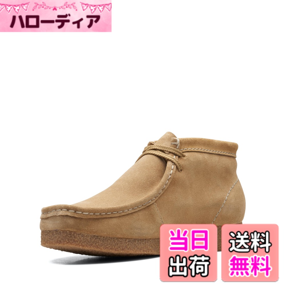 【送料無料】[クラークス] メンズ ワラビーブーツ モカシン ブーツ カジュアルシューズ ダークサンドスエード 26.0 cm