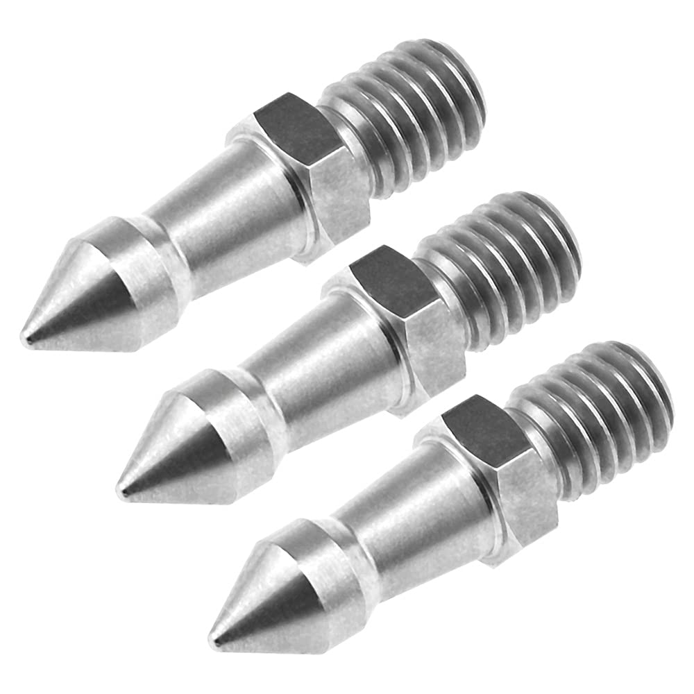 [Free Shipping] NOTRICKT FS-002 3/8 inch 38mm Stainless Steel Spikes, for Terrain, Grass, and Sand, Tripod and Monopod Compatible [3-Pack]