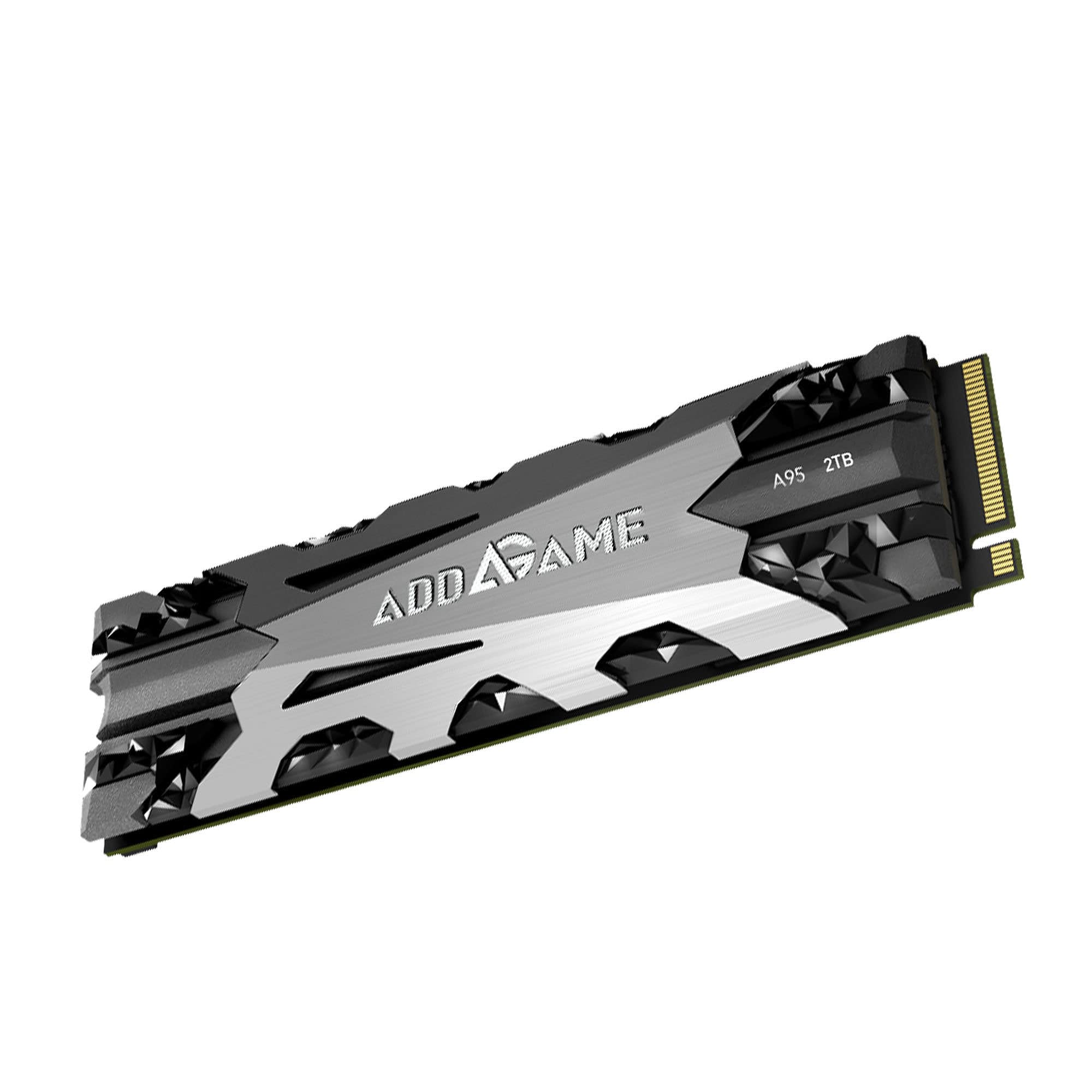 addlink AddGame 台湾製 A95 ヒートシンク付き PS5対応 2TB SSD PCIe Gen4(最高転送速度 7,200MB/秒) M.2 ヒートシンク 一体型 2280 PCIe 4.0 NVMe SSD| 3D TLC NAND搭載| メーカー5年