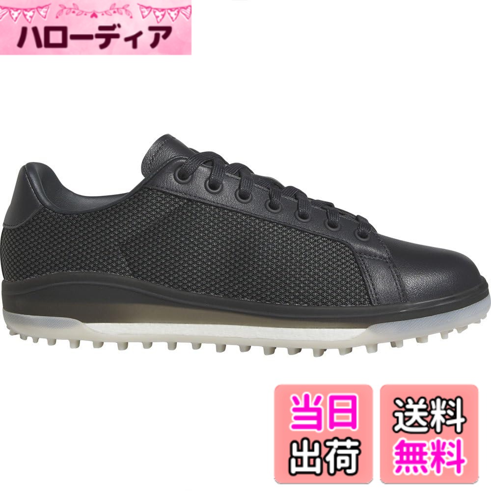 商品情報商品の説明説明 さまざまなシーンやアパレルとのコーディネートを可能にする、汎用性の高いシルエットにしっかりとゴルフシューズに必要な性能が秘められているモデル。洗練されたデザインでありながらトウ部分などには天然皮革を採用してリッチ感のある質感を演出しながら、その他のアッパー部分にはソフトで通気性の高いテキスタイル素材を採用し、一般的なスニーカータイプのゴルフシューズより快適性を高めている。しっかりと地面を捉えるラバースパイクレスアウトソールに覆われているのはフルレングスのBOOSTミッドソール。従来のスニーカースタイルのシューズには類をみないクッション性能を実現。主な仕様 さまざまなシーンやアパレルとのコーディネートを可能にする、汎用性の高いシルエットにしっかりとゴルフシューズに必要な性能が秘められているモデル。洗練されたデザインでありながらトウ部分などには天然皮革を採用してリッチ感のある質感を演出しながら、その他のアッパー部分にはソフトで通気性の高いテキスタイル素材を採用し、一般的なスニーカータイプのゴルフシューズより快適性を高めている。しっかりと地面を捉えるラバースパイクレスアウトソールに覆われているのはフルレングスのBOOSTミッドソール。従来のスニーカースタイルのシューズには類をみないクッション性能を実現。255cmbrアッパー素材:合成繊維/天然皮革